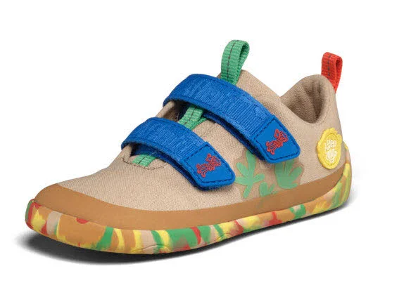 Affenzahn Kinderschuh zum Schlupfen 00391-70061 Lucky Affenzahn beige, bunt normal