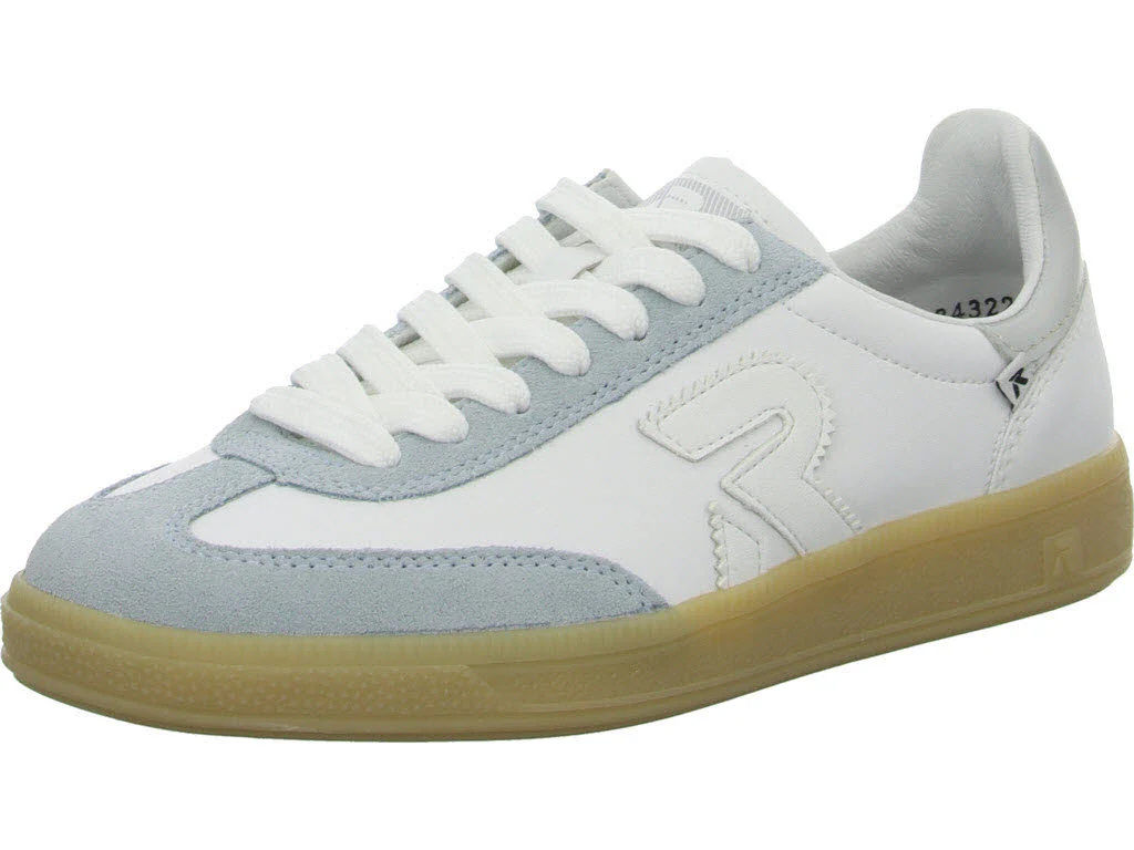Rieker Damen Schnürschuhe W2200-84 W2200 bleu/weiss/weiss/perlmutt G 1/2 (weit)