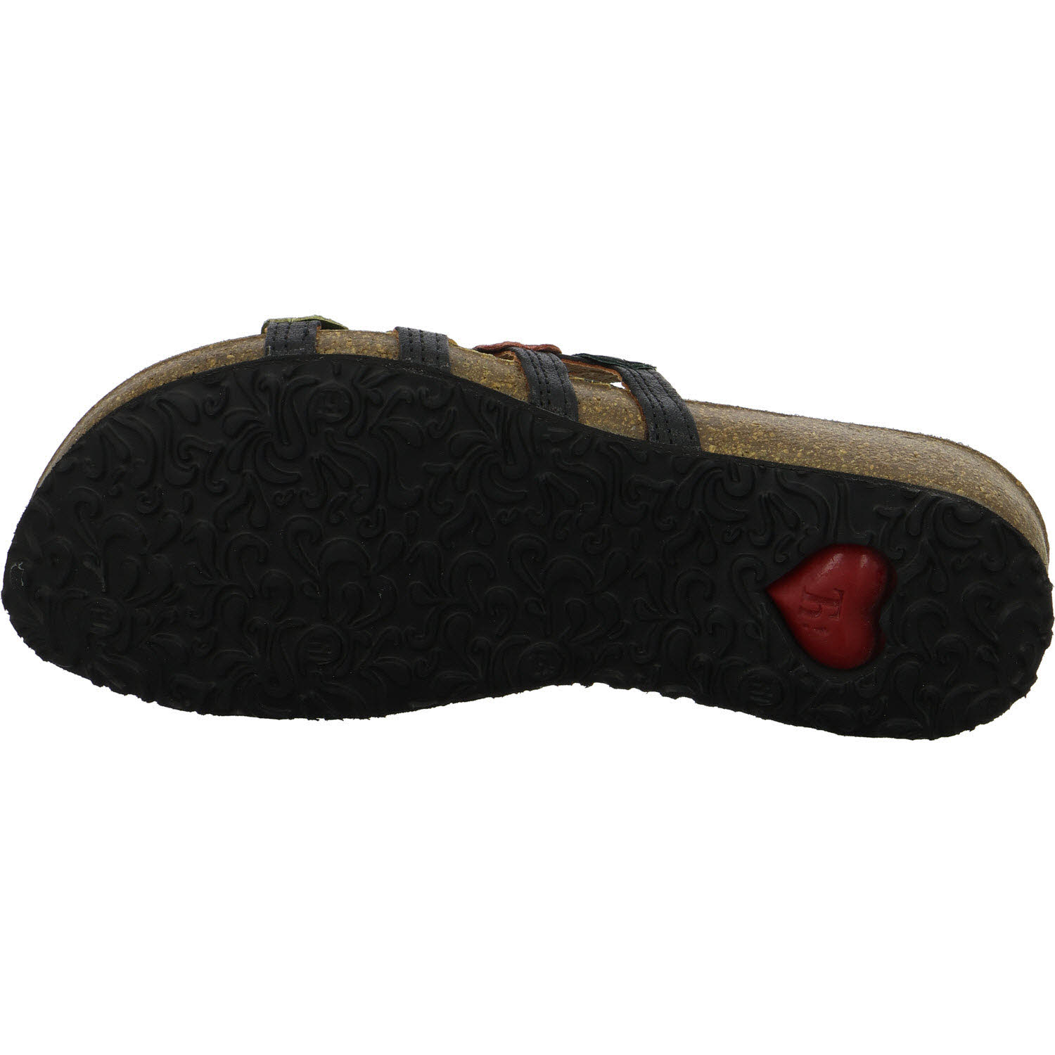 Think Damen Pantoletten 3-000247-0030 Julia schwarz/kombi F 1/2 (normal)