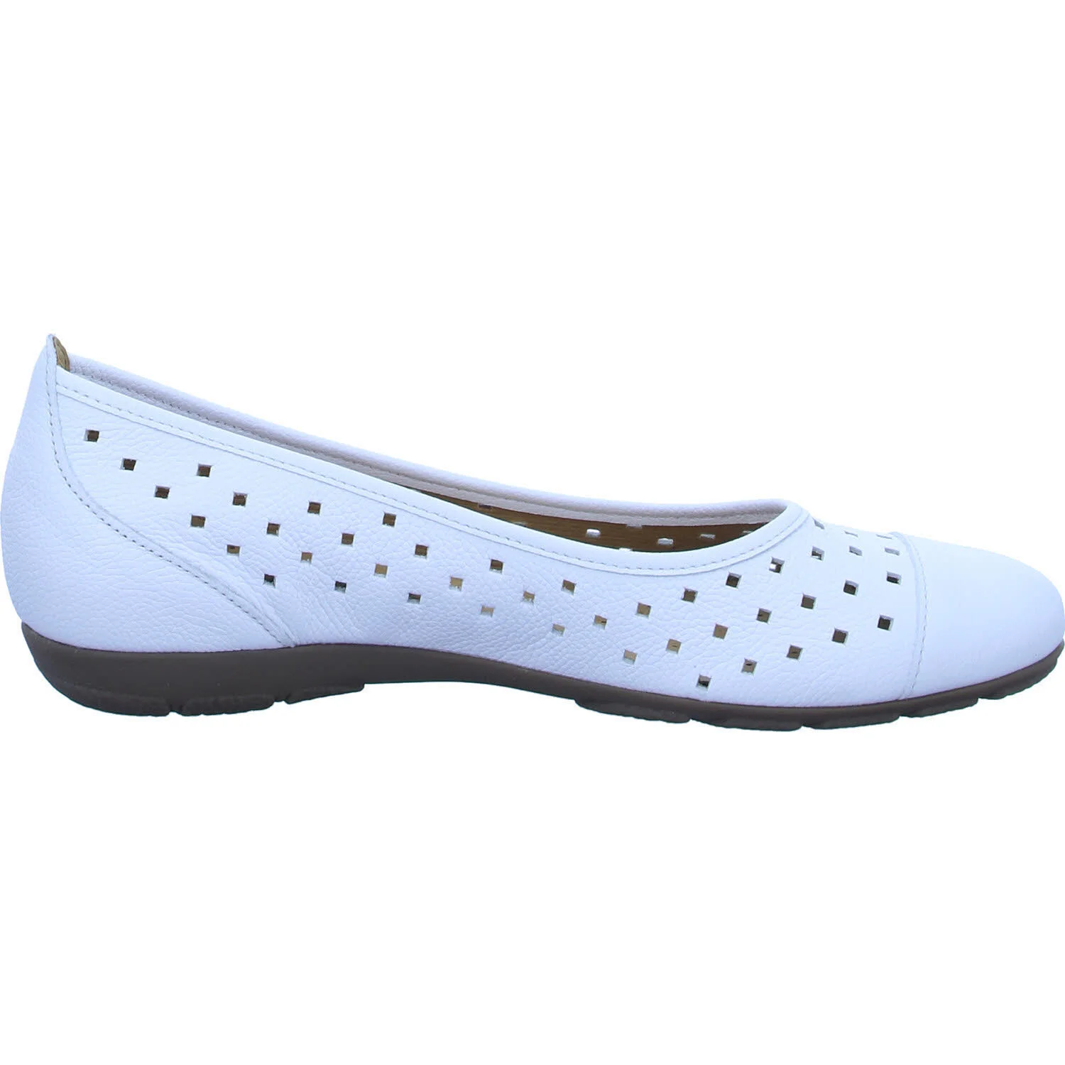 Gabor Damen Ballerina 84.169.21 84.169 weiß F (schmal/normal)