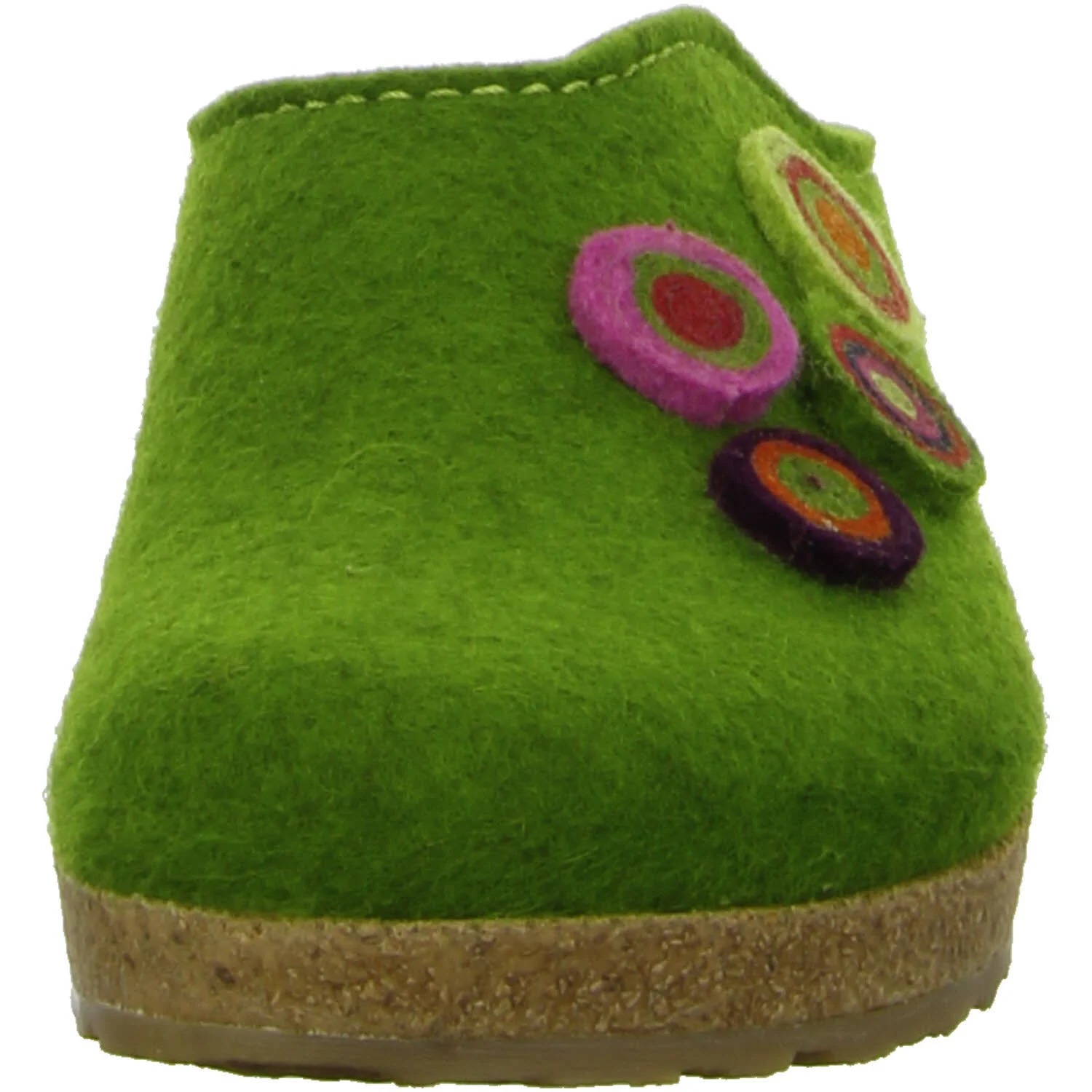 Haflinger Damen Winterpantoffel 731023-036 Grizzly Kanon grasgrün normal