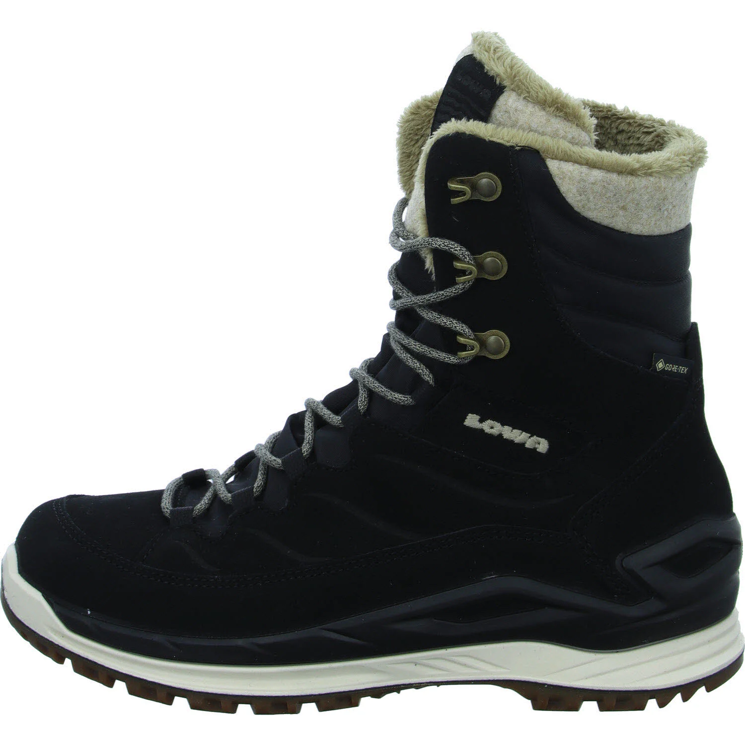 Element 6 von 8 (Bild) – Lowa Damen Schnürstiefel warm 421417/9932 Calceta Evo GTX Ws schwarz/champagner normal