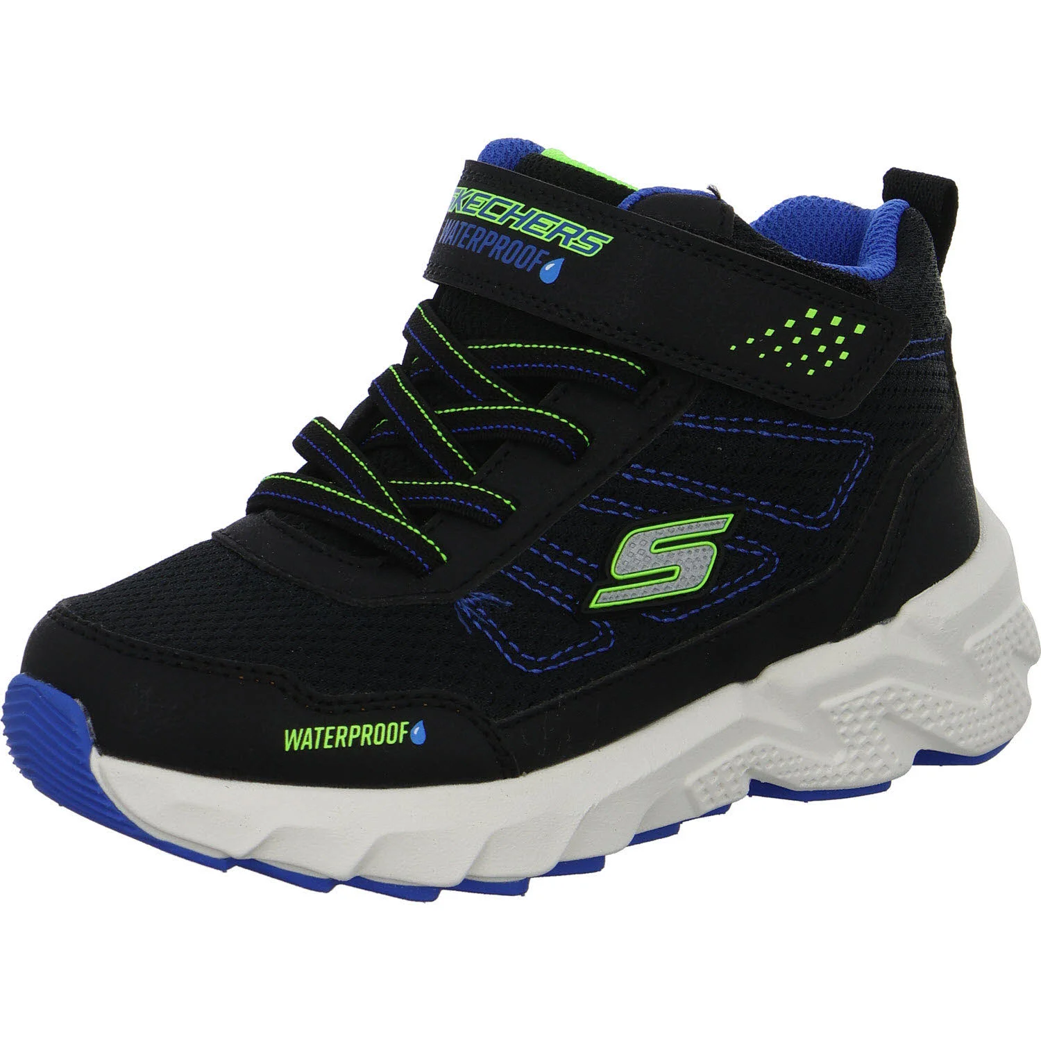 Skechers Kinder Schaftstiefel 406336L BKBL Elite Sport Tread - Aquavek HI black/blue normal
