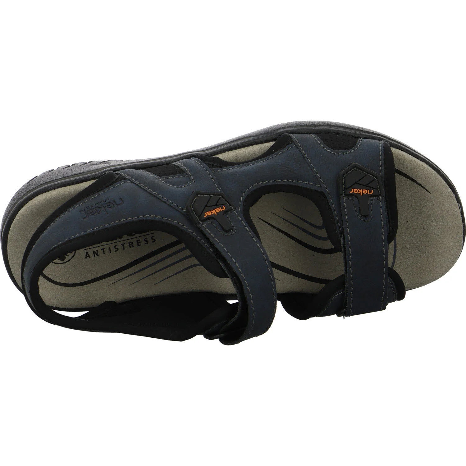 Rieker Herren Sandalen 26455-14 26455 midnight/schwarz G (weit)
