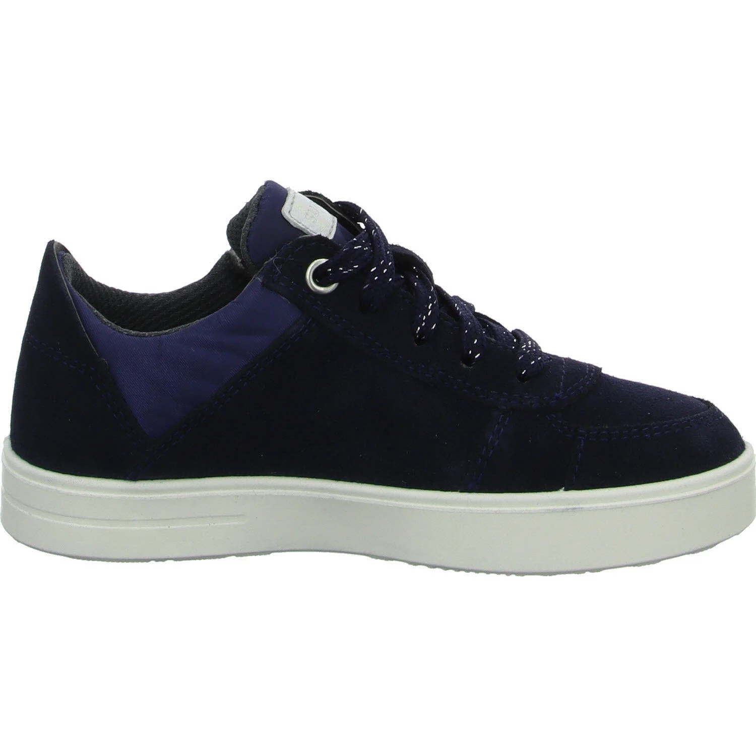 Superfit Kinder Halbschuhe zum Schnüren 1-000802-8020 Stella blau/silber WMS mittel