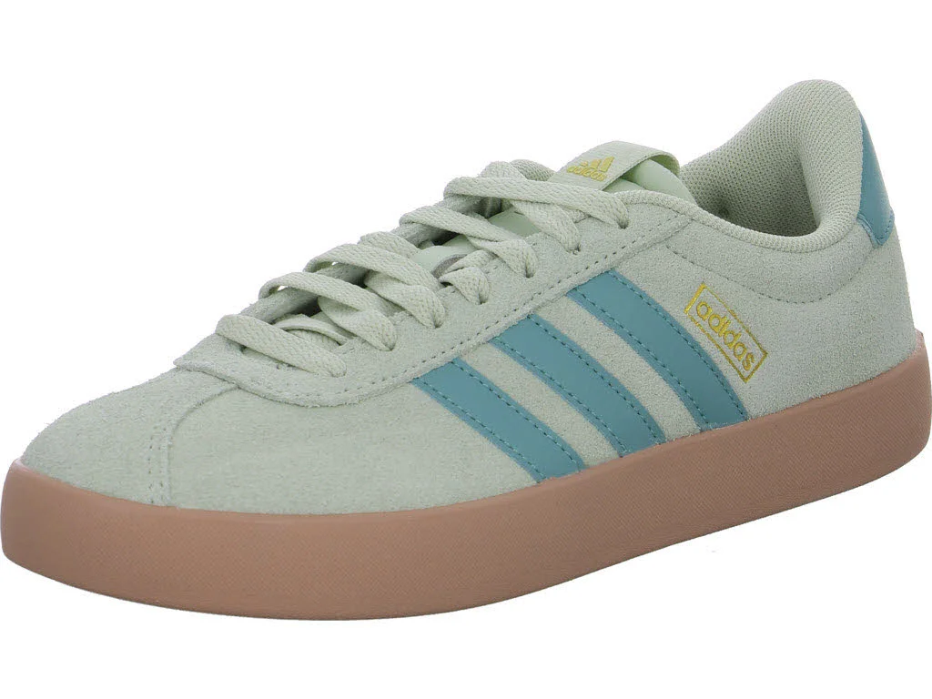 Adidas Damen Schnürschuhe KI2077 VL COURT 3.0 linen green/mint ton/gold ton/gold met. normal