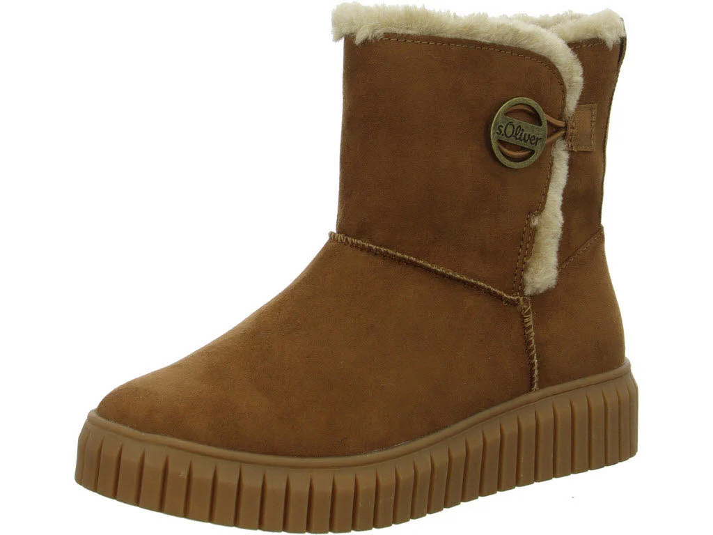 s.Oliver Damen Stiefelette warm 5-26418-41-3A5 5-26418-41 cognac normal