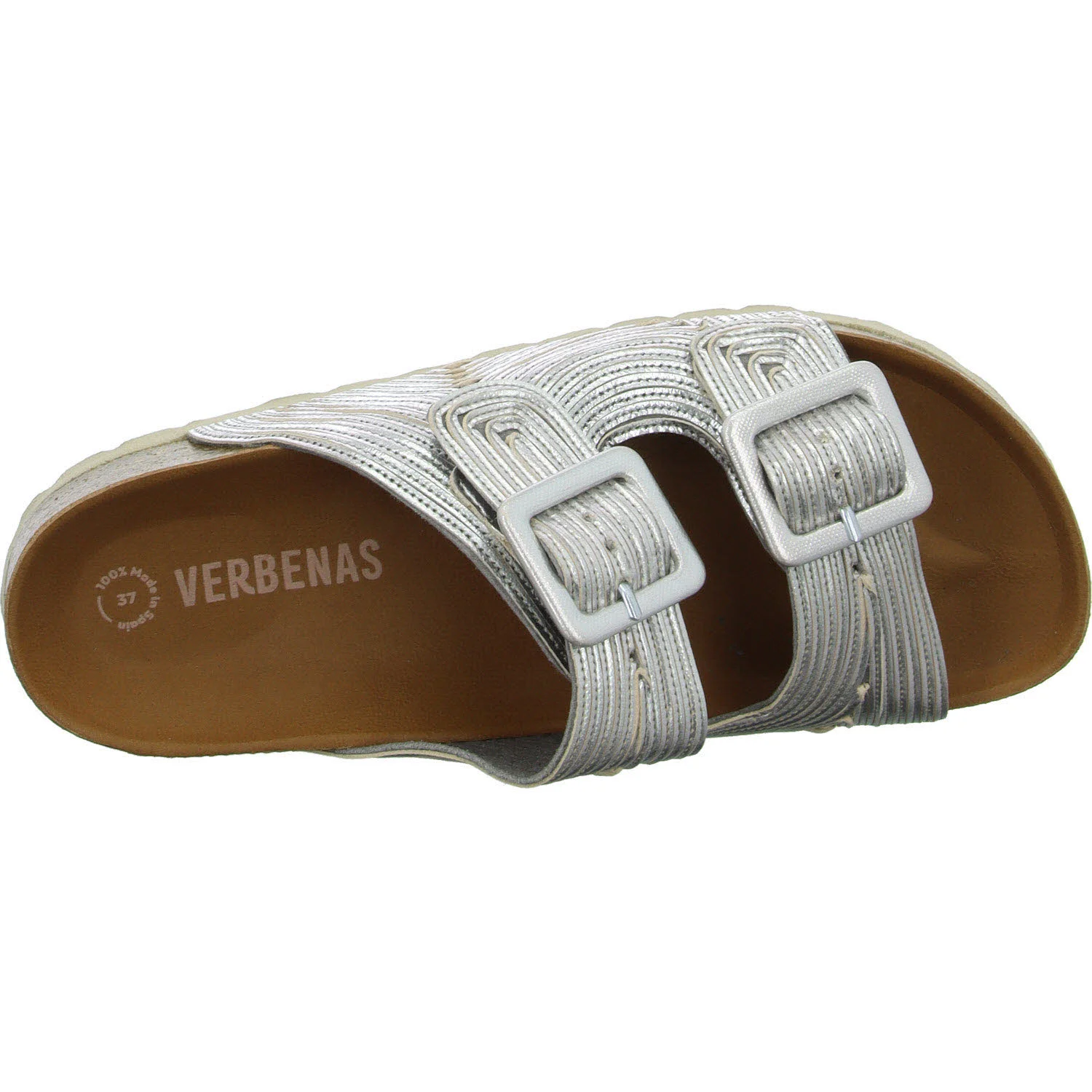 Verbenas Damen Pantoletten 3300610544 045 RUTH LATO METAL plata normal