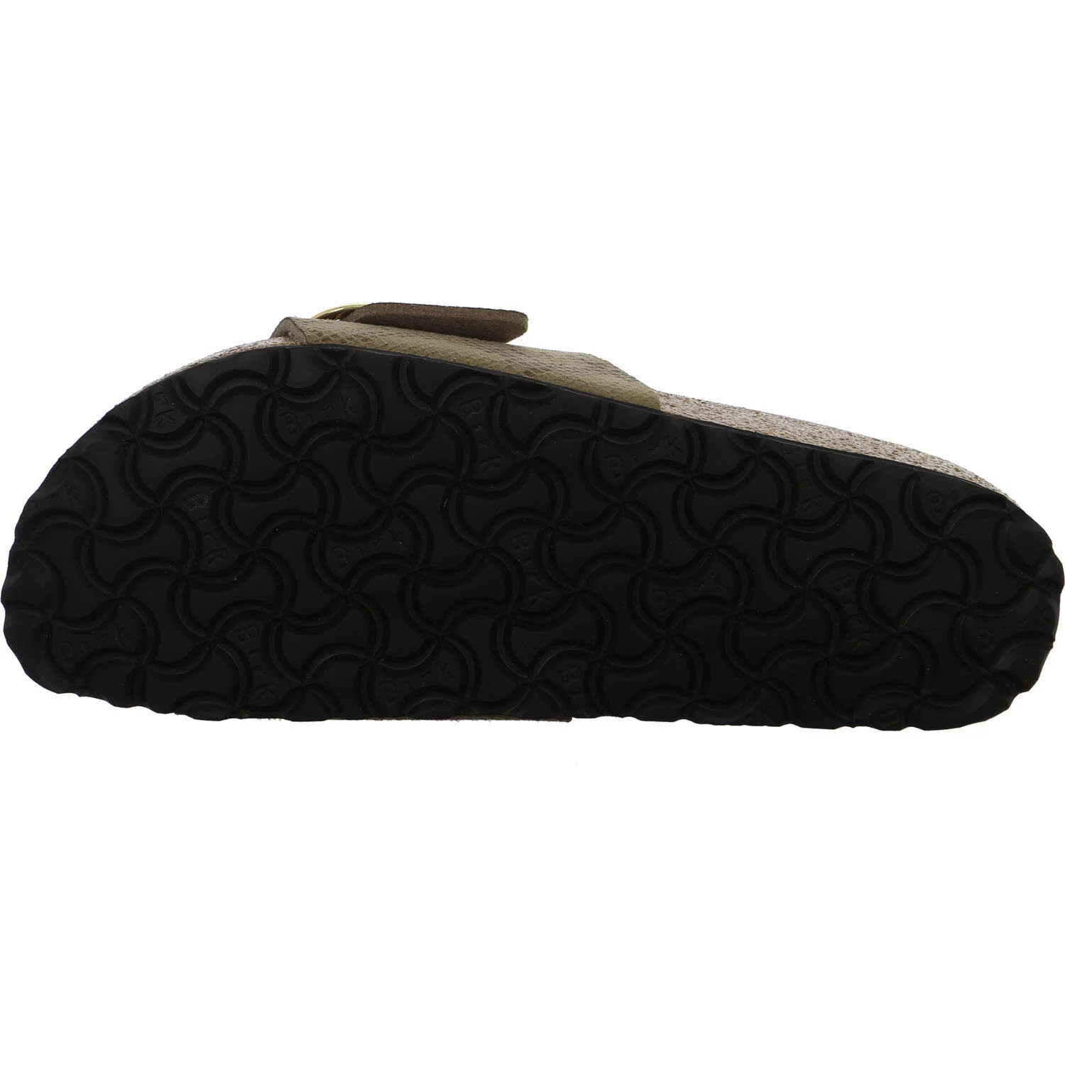BIRKENSTOCK Pantoletten 1032935 Madrid Big Buckle python gray taupe schmal