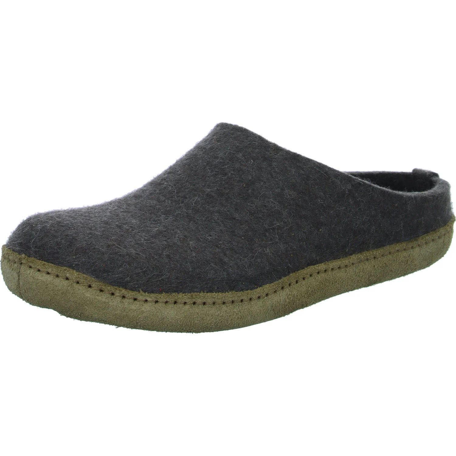 Haflinger Damen Winterpantoffel 211001-0-63 Emil´s Toffel braunmeliert normal