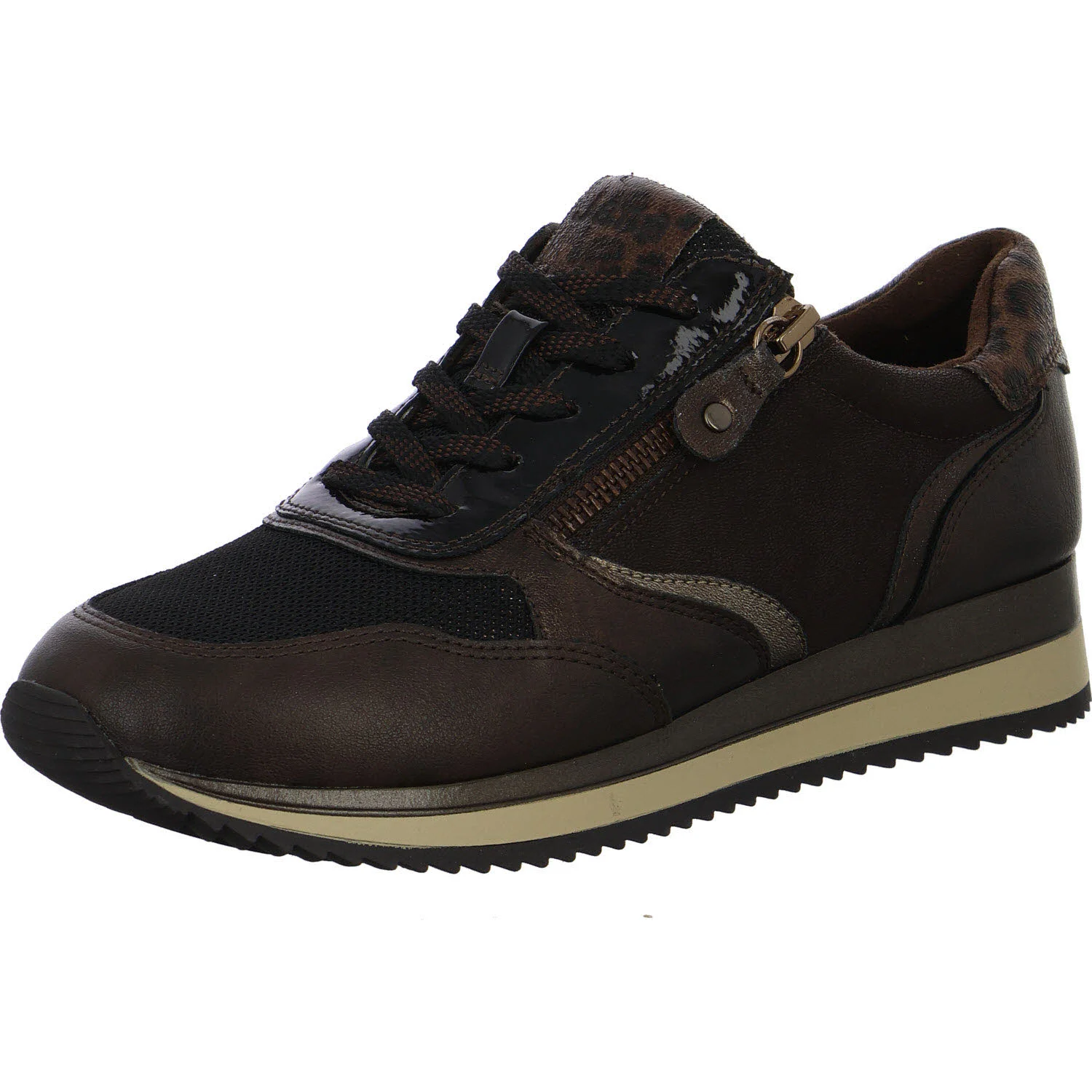 Jana Damen Schnürschuhe 8-23774-43/304 8-23774-43 mocca H (weit)