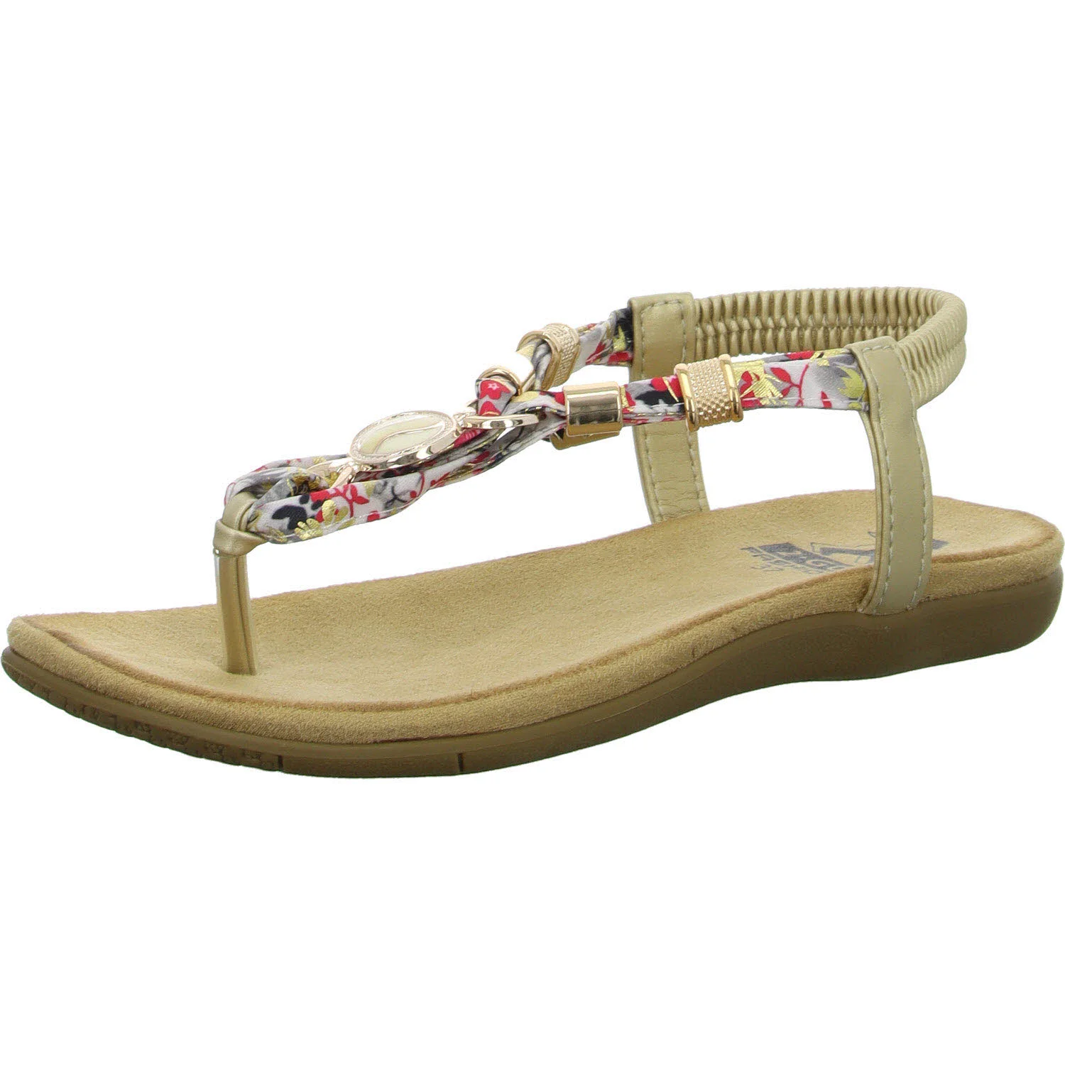 2go Fashion Damen Sandalen 8018805-512 8018805 rot/gold normal