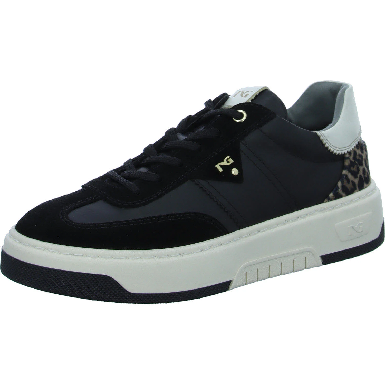 NeroGiardini Damen Schnürschuhe I411645D 100 I411645D nero normal