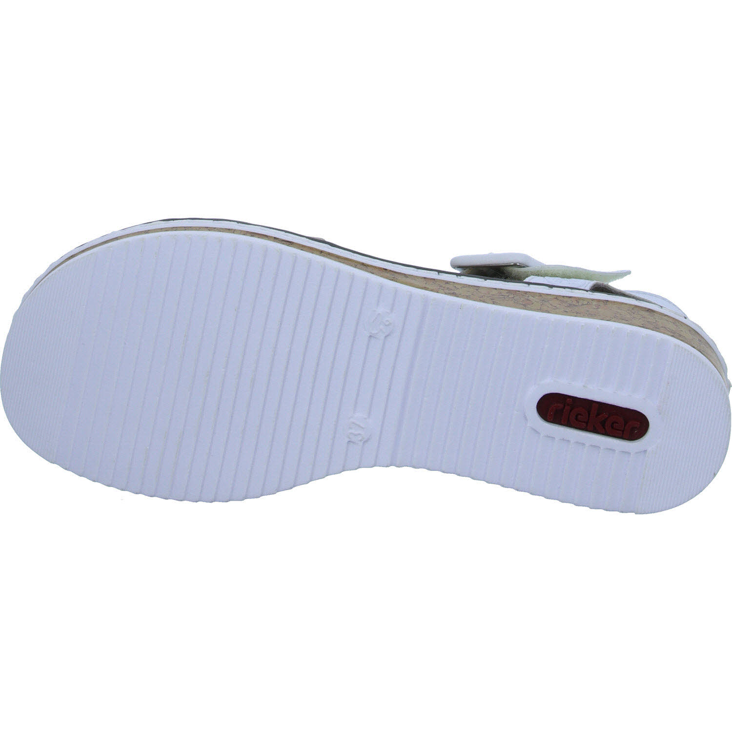 Rieker Damen Sandalen V3660-60 V3660 nude/weiss F (normal)