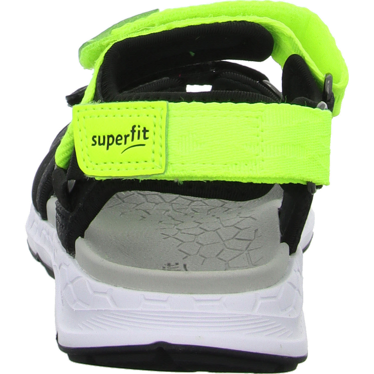 Superfit Kinder Sandalen 1-000580-0010 Criss Cross schwarz/gelb WMS mittel