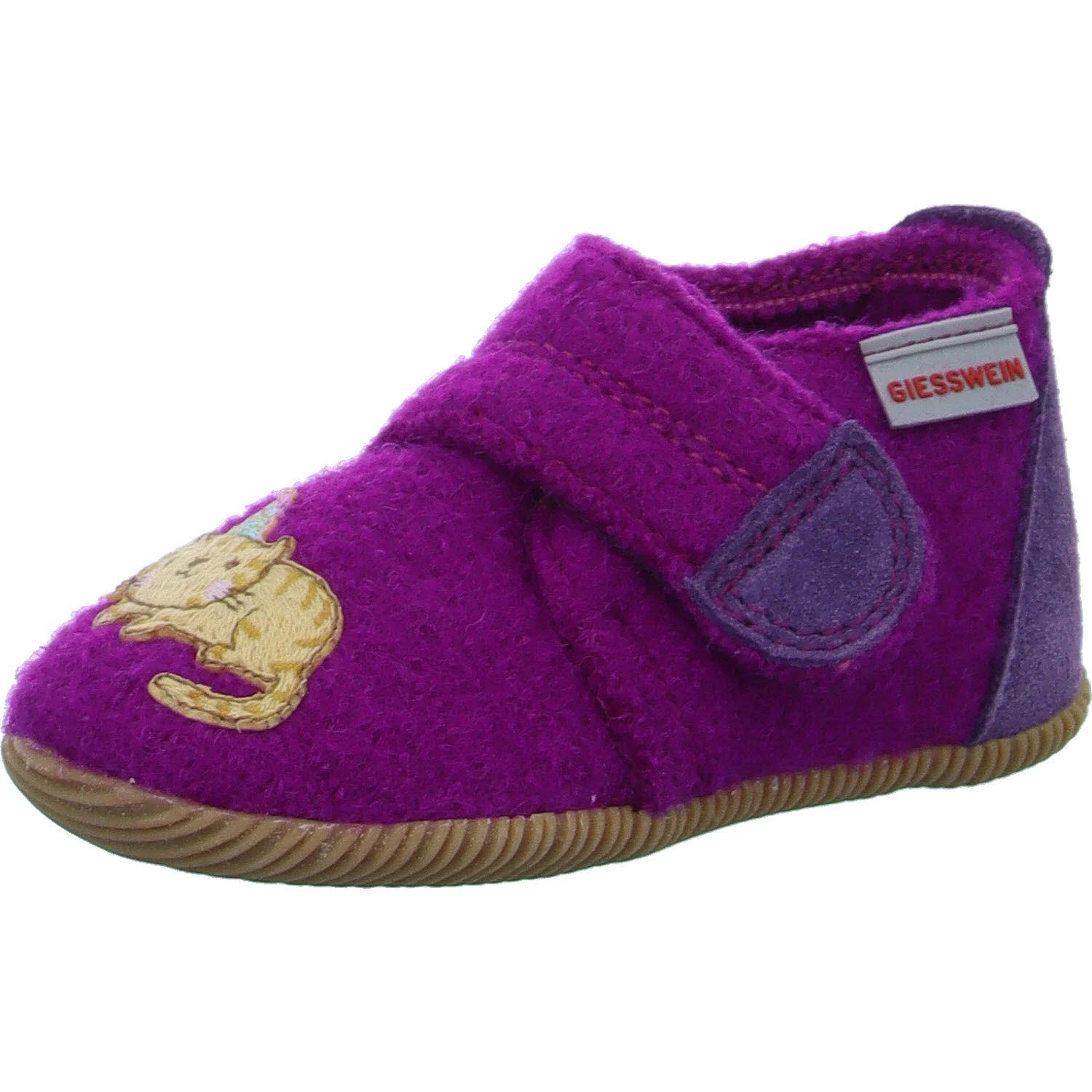 Giesswein Kinder Winterhausschuhe 8010 44210/374 OSTERFELD - SLIM FIT TRAUBE normal