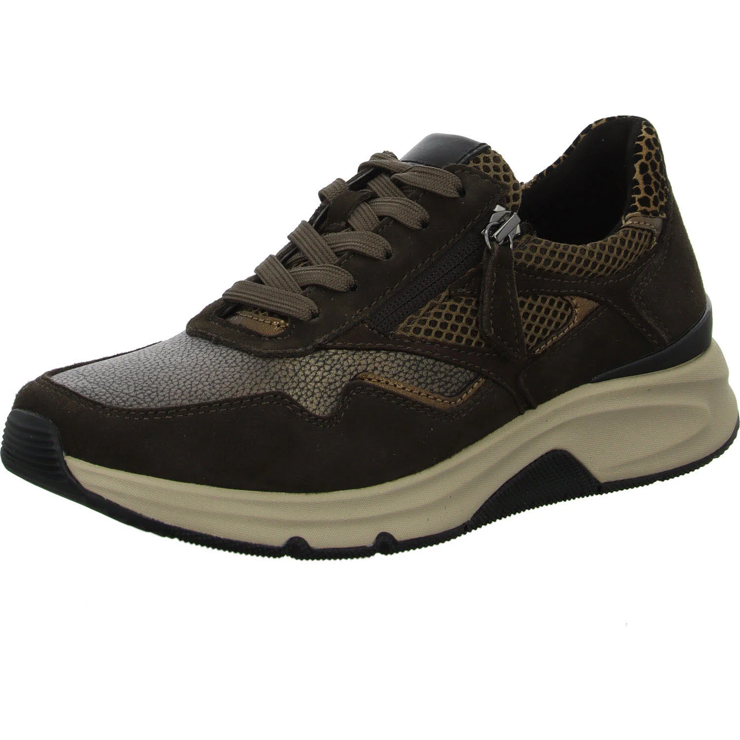 Element 2 von 8 (Bild) – Gabor Rollingsoft Damen Schnürschuhe 76.896.44 76.896 bronce/mocca G (normal)