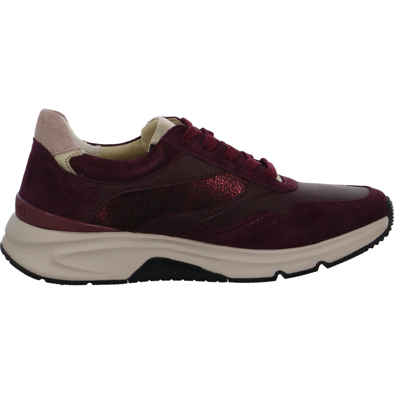 Element 7 von 8 (Bild) – Gabor Rollingsoft Damen Schnürschuhe 0103.01.011 0103.01 merlot kombi G (normal)