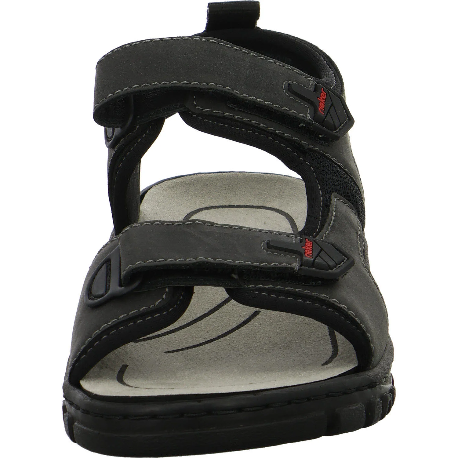 Rieker Herren Sandalen 25055-00 25055 schwarz/schwarz/schwarz G (weit)