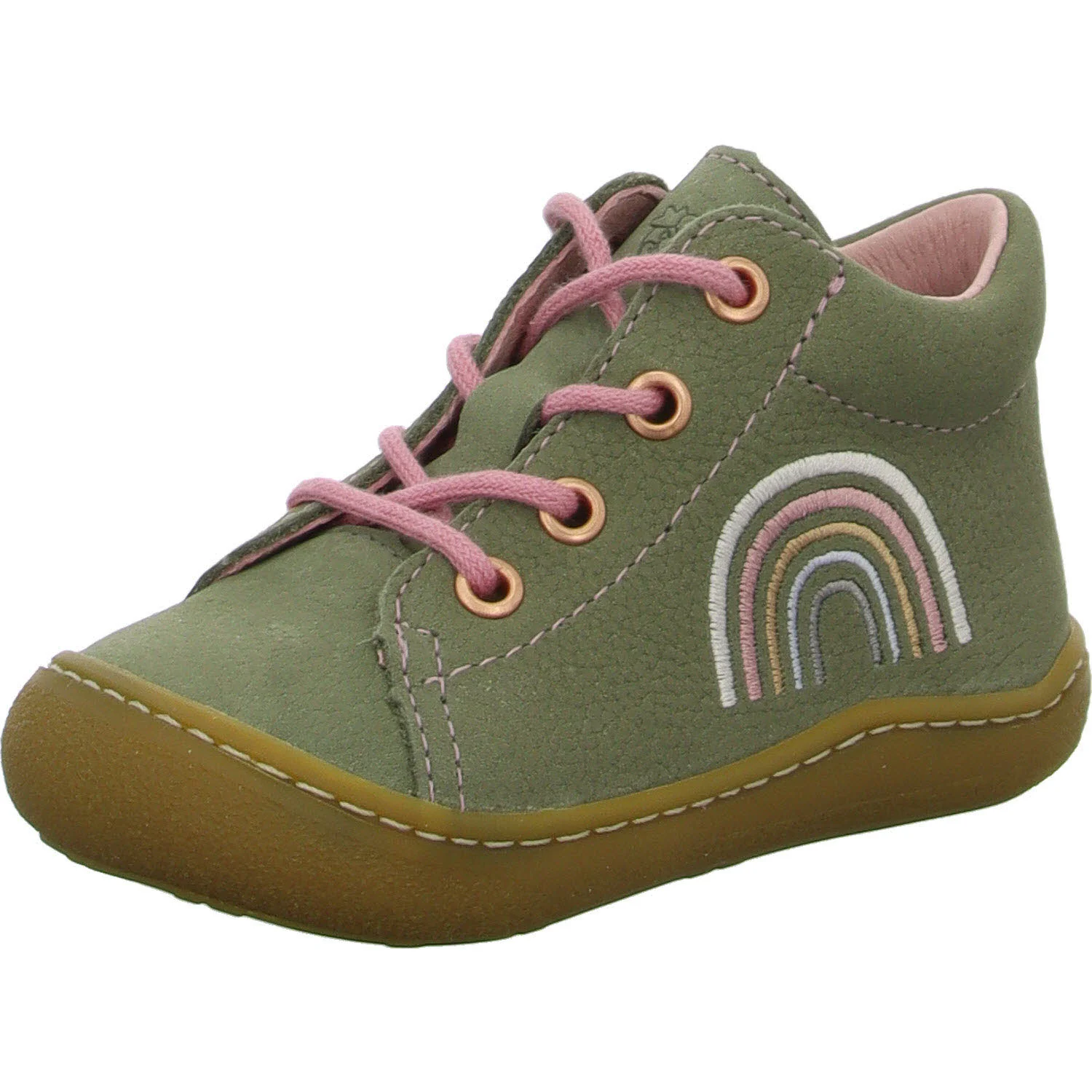 Element 2 von 8 (Bild) – Ricosta Kinder Halbschuhe zum Schnüren 50 1601600/530 Kally eukalyptus/rose (Regenbogen) WMS mittel
