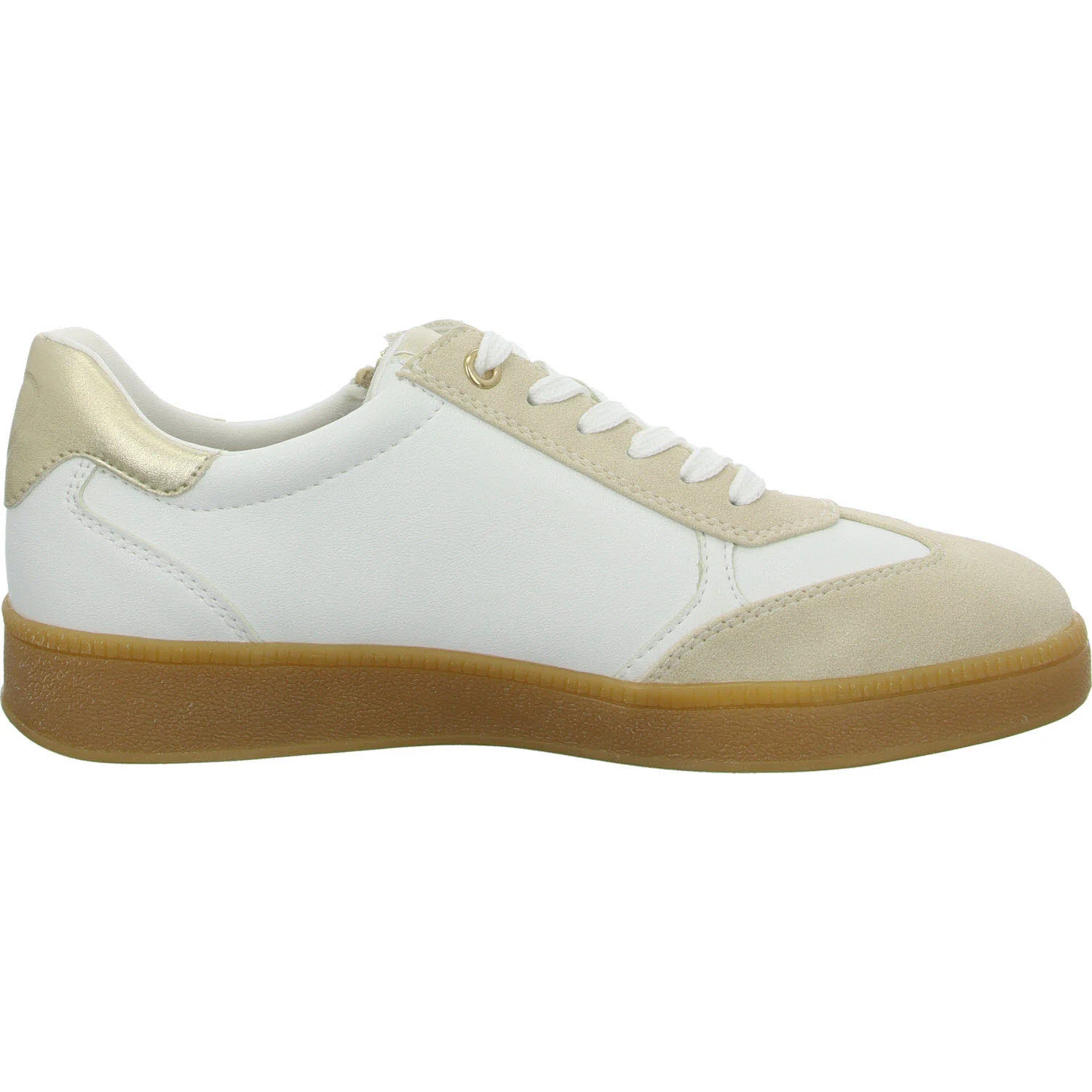 Element 7 von 8 (Bild) – Marco Tozzi Damen Schnürschuhe 2-23739-44/137 2-23739-44 white/gold normal