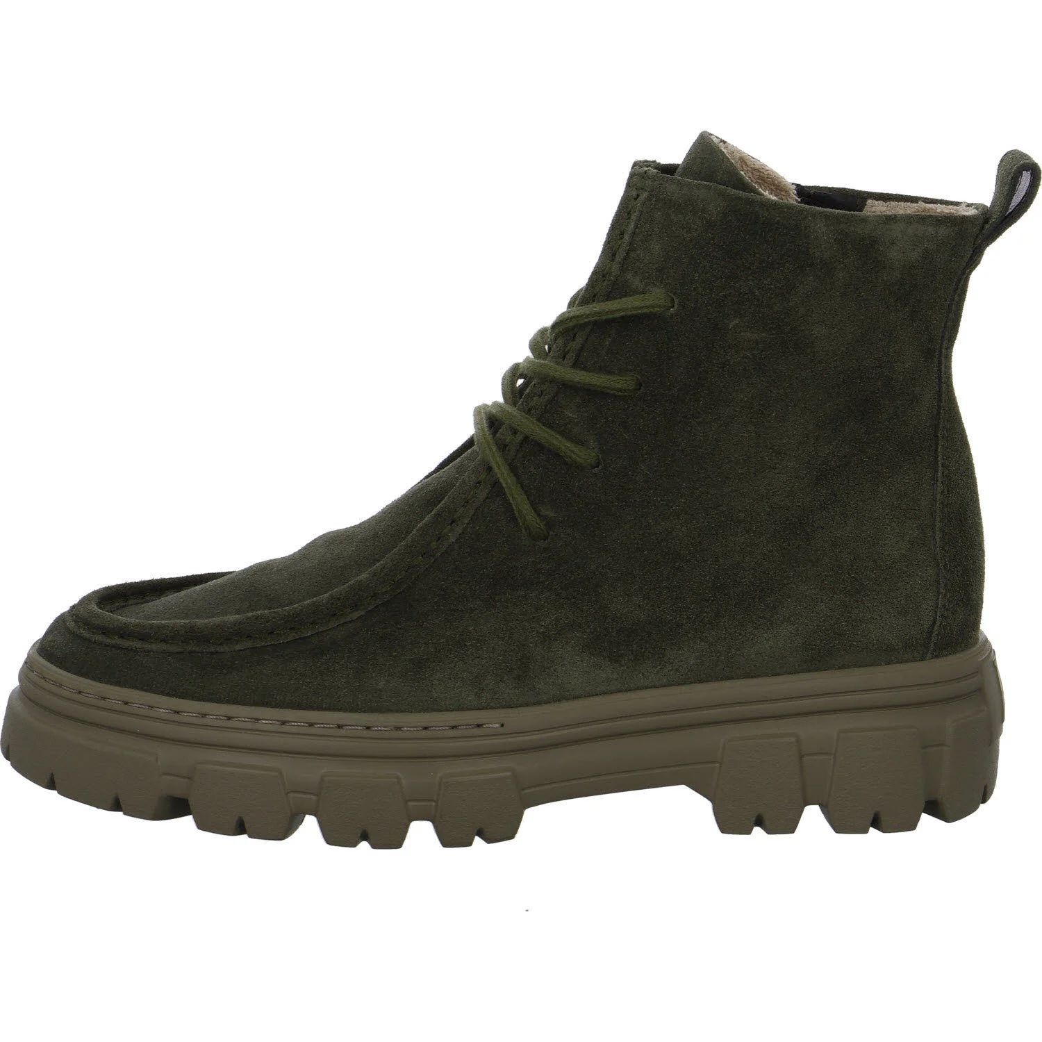 Paul Green Damen Schnürstiefel 5499-045 5499 olive normal