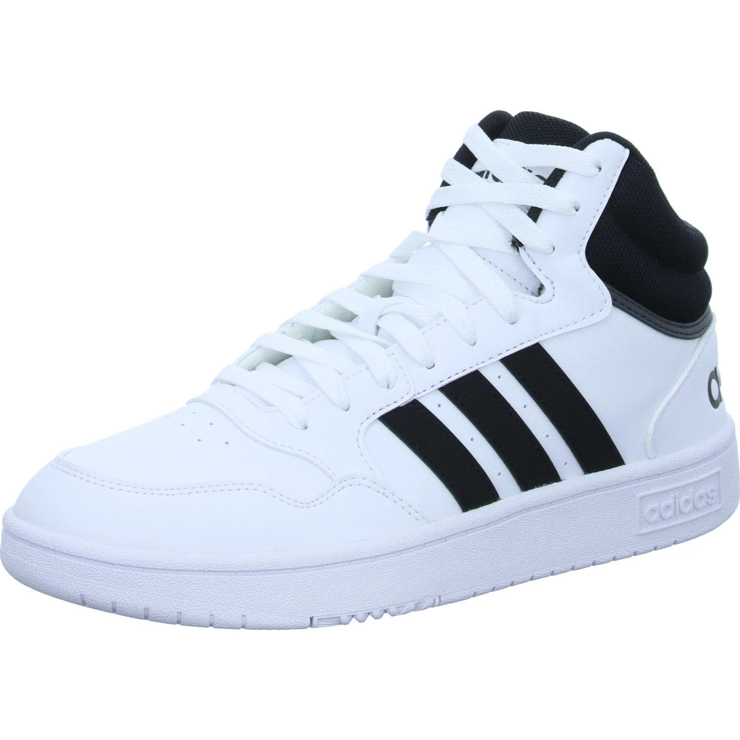 Element 2 von 8 (Bild) – Adidas Herren Schnürstiefel GW3019 HOOPS 3.0 MID CBLACK/CBLACK/FTWWHT normal