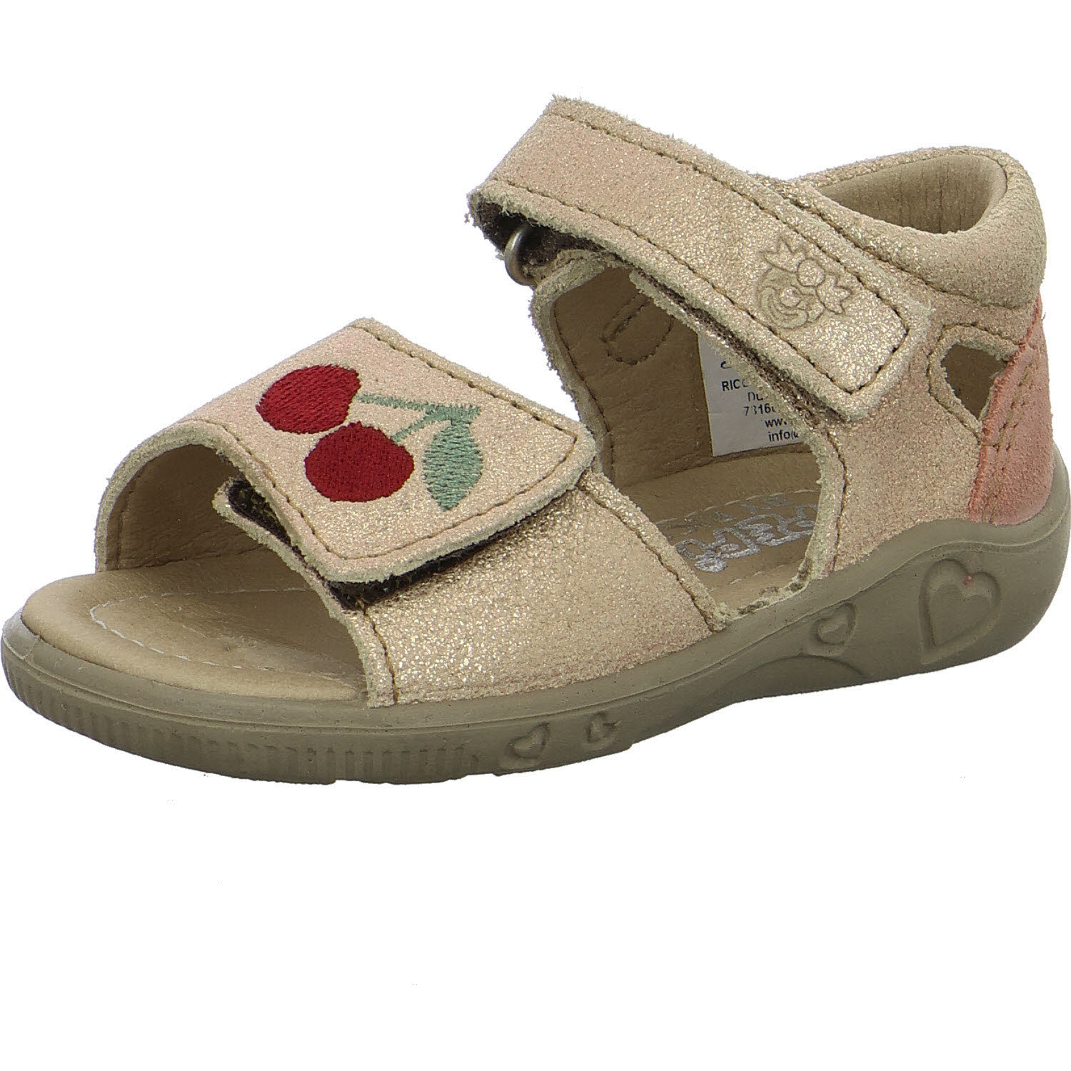 Ricosta Kinder Sandalen 50 2202002/620 Mimi bronce (Kirsche) WMS mittel