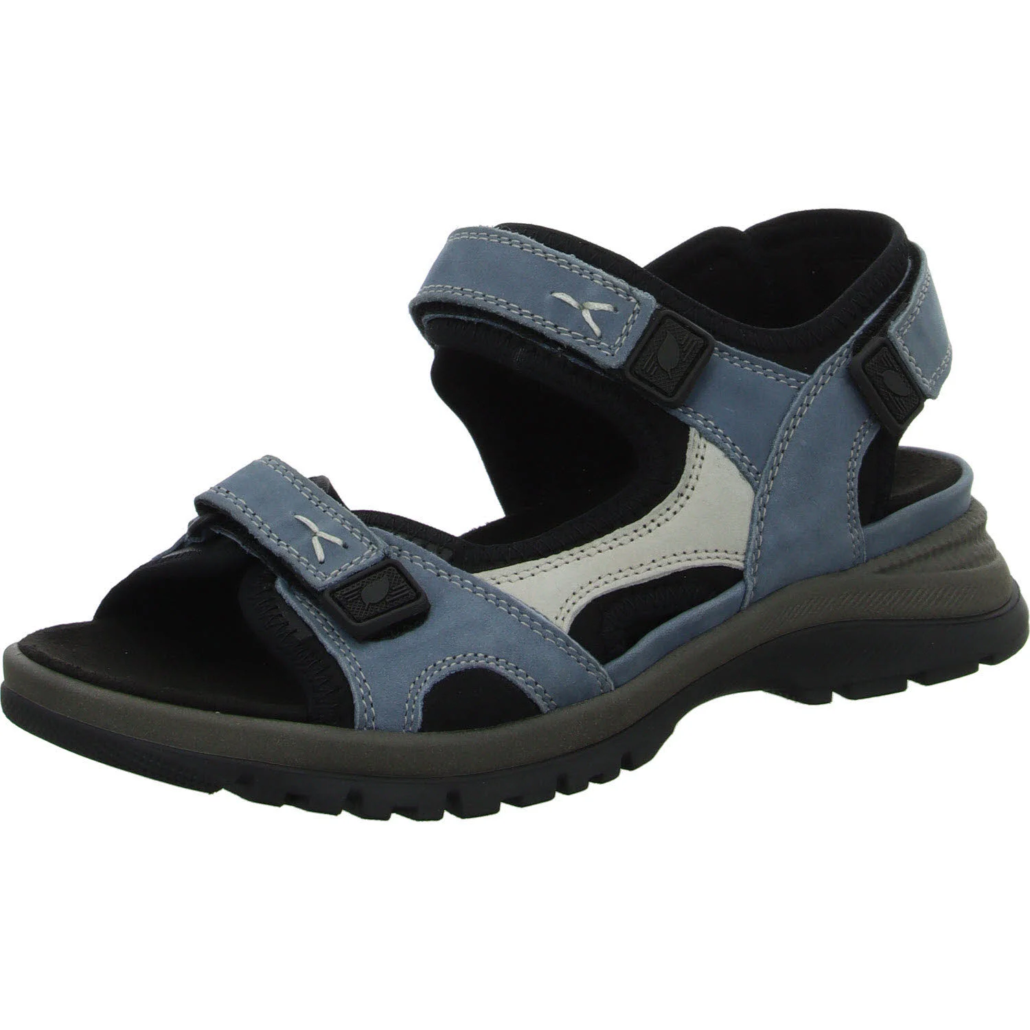 Element 2 von 8 (Bild) – Waldläufer Damen Sandalen 769004-100/263 H-Sora schwarz denim stein H (weit)