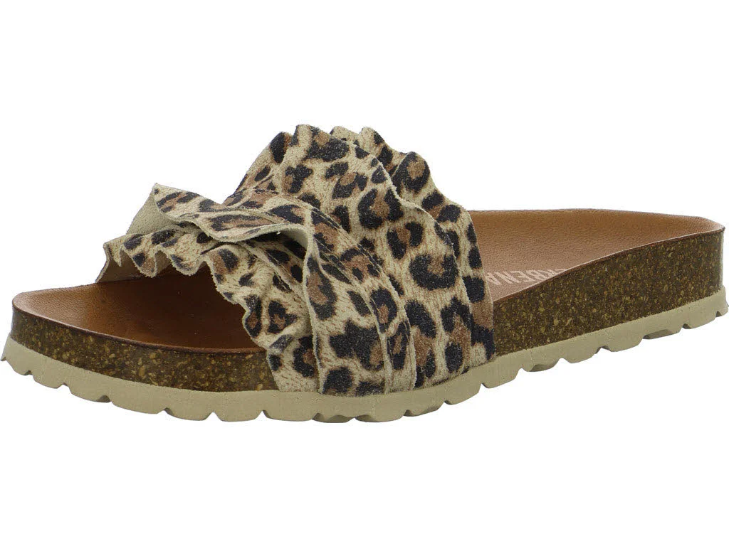 Verbenas Damen Pantoletten 3300620272 373 ROCIO SERRAJE VOLANTE LEOPARDO grande normal