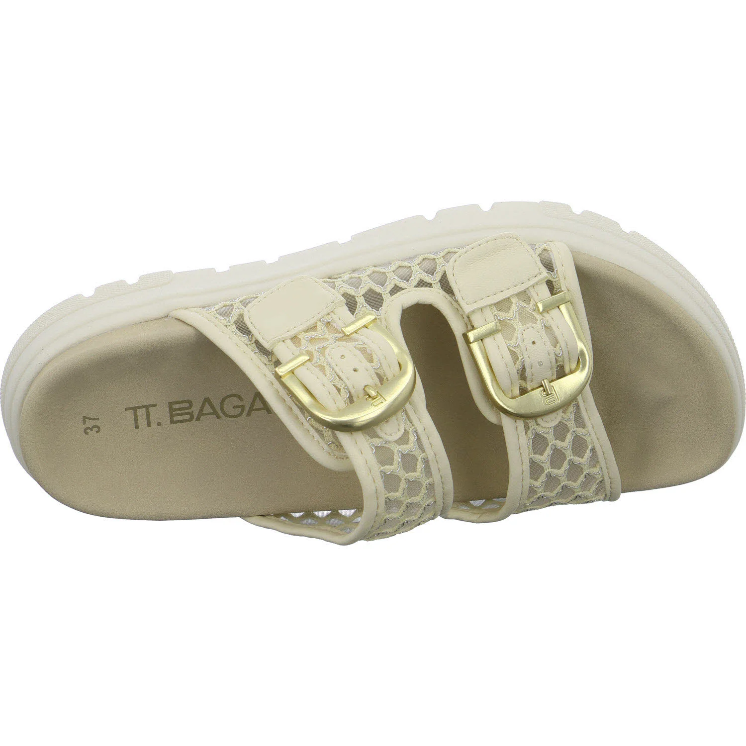 TT.Bagatt Damen Pantoletten D31AK7966950-5251 D31AK7966950 beige/gold normal