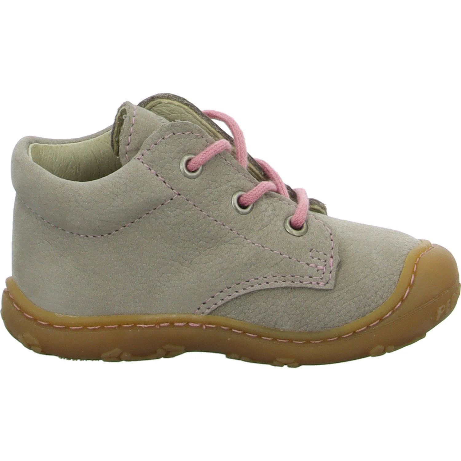 Ricosta Kinder Halbschuhe zum Schnüren 50 1200103/670 Cory kies/rosa WMS weit