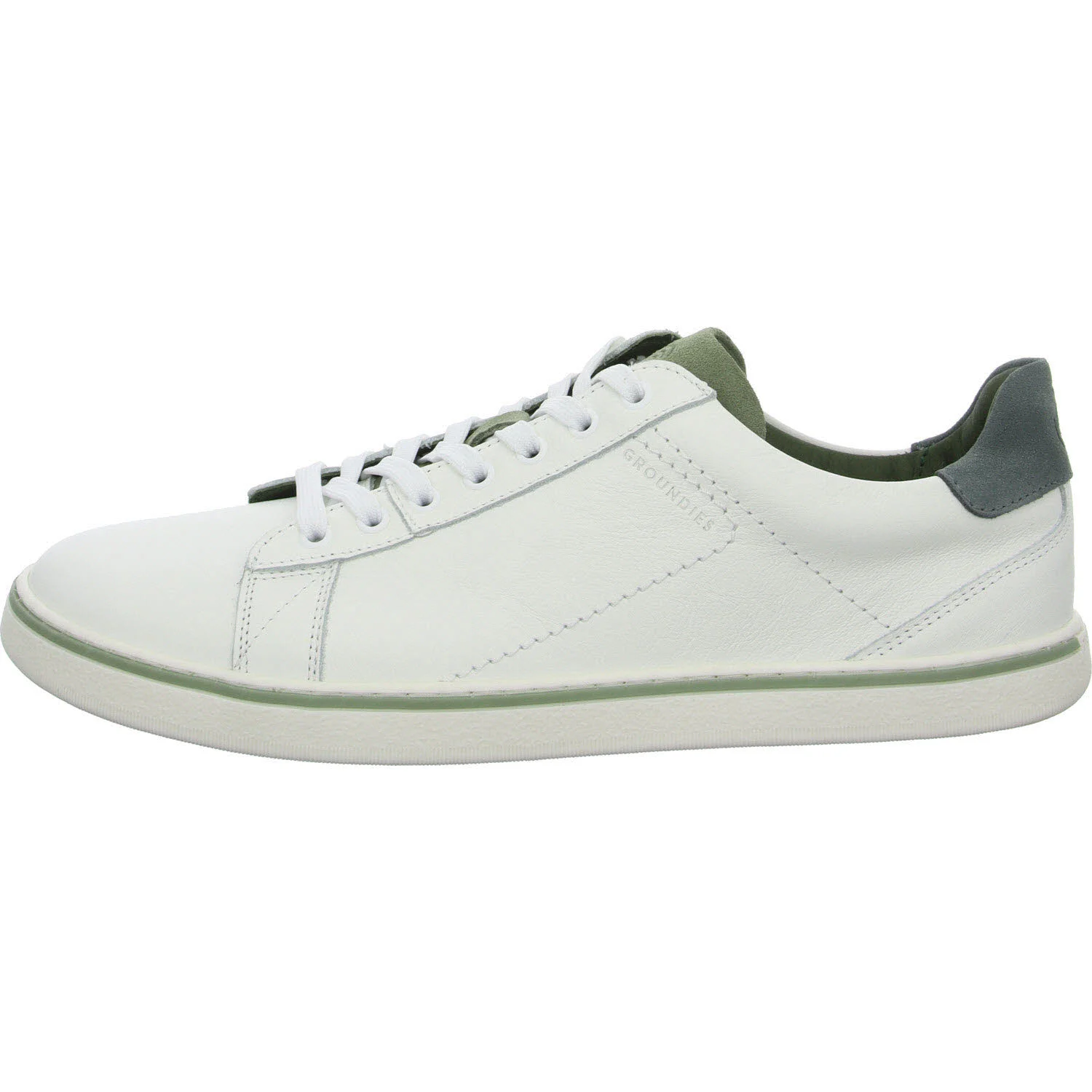 Groundies Schnürschuh 210233-44 Galaxy white/sage green weit
