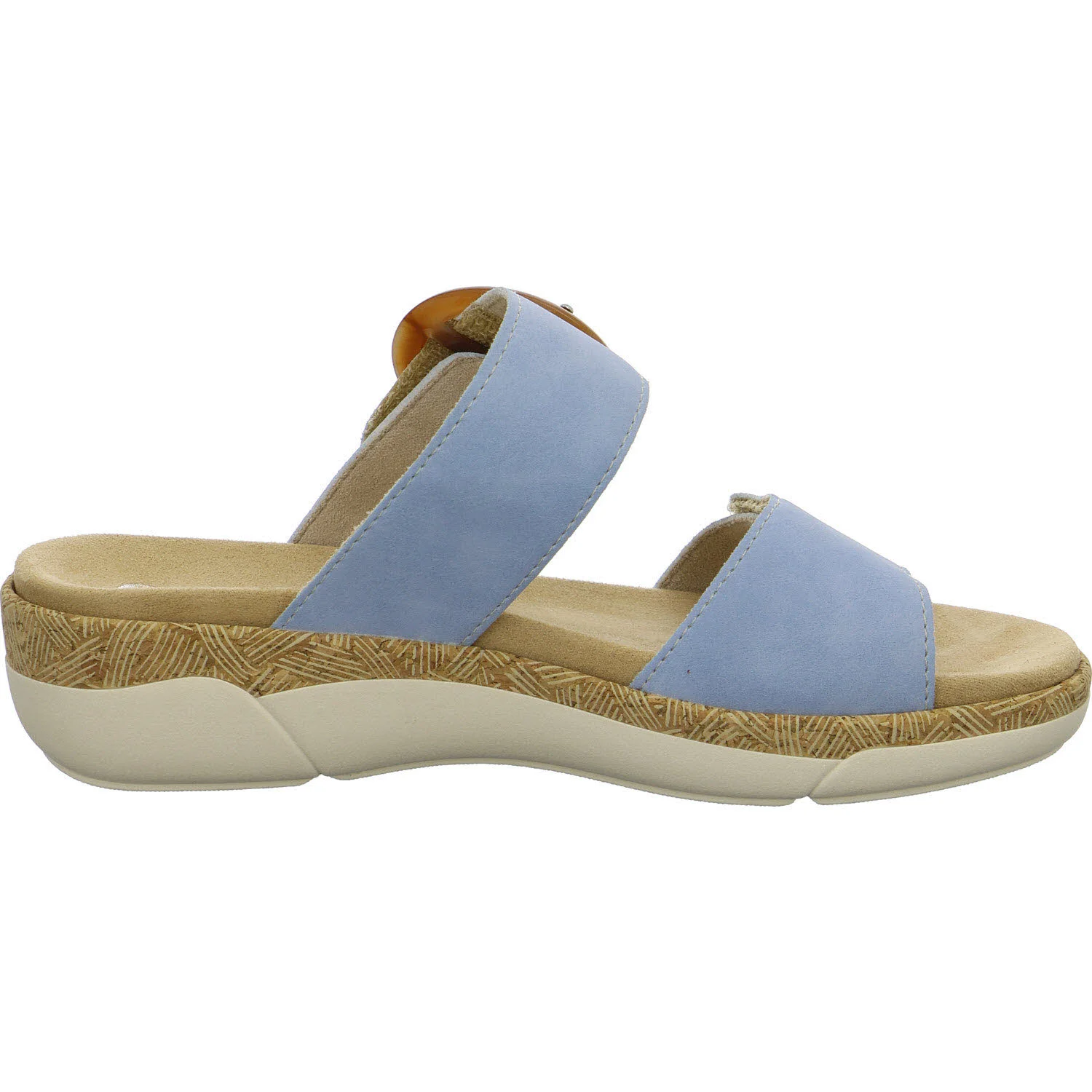 Remonte Damen Pantoletten R6858-10 R6858 aqua F 1/2 (normal)