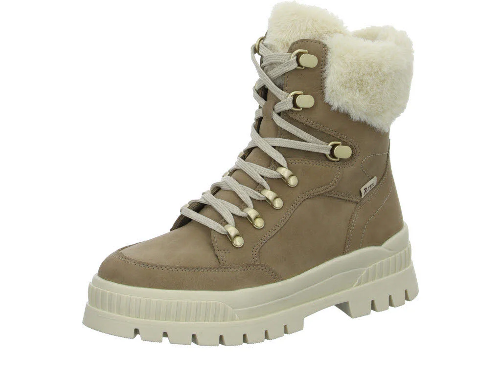 Rieker Damen Schnürstiefel warm W2174-20 W2174 camel/cotton/fango G (weit)