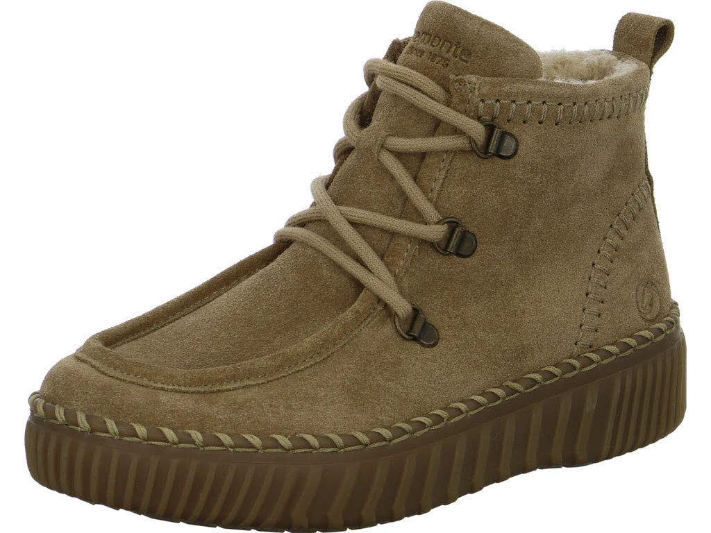 Remonte Damen Schnürstiefel warm D4A72-20 D4A72 camel G (weit)