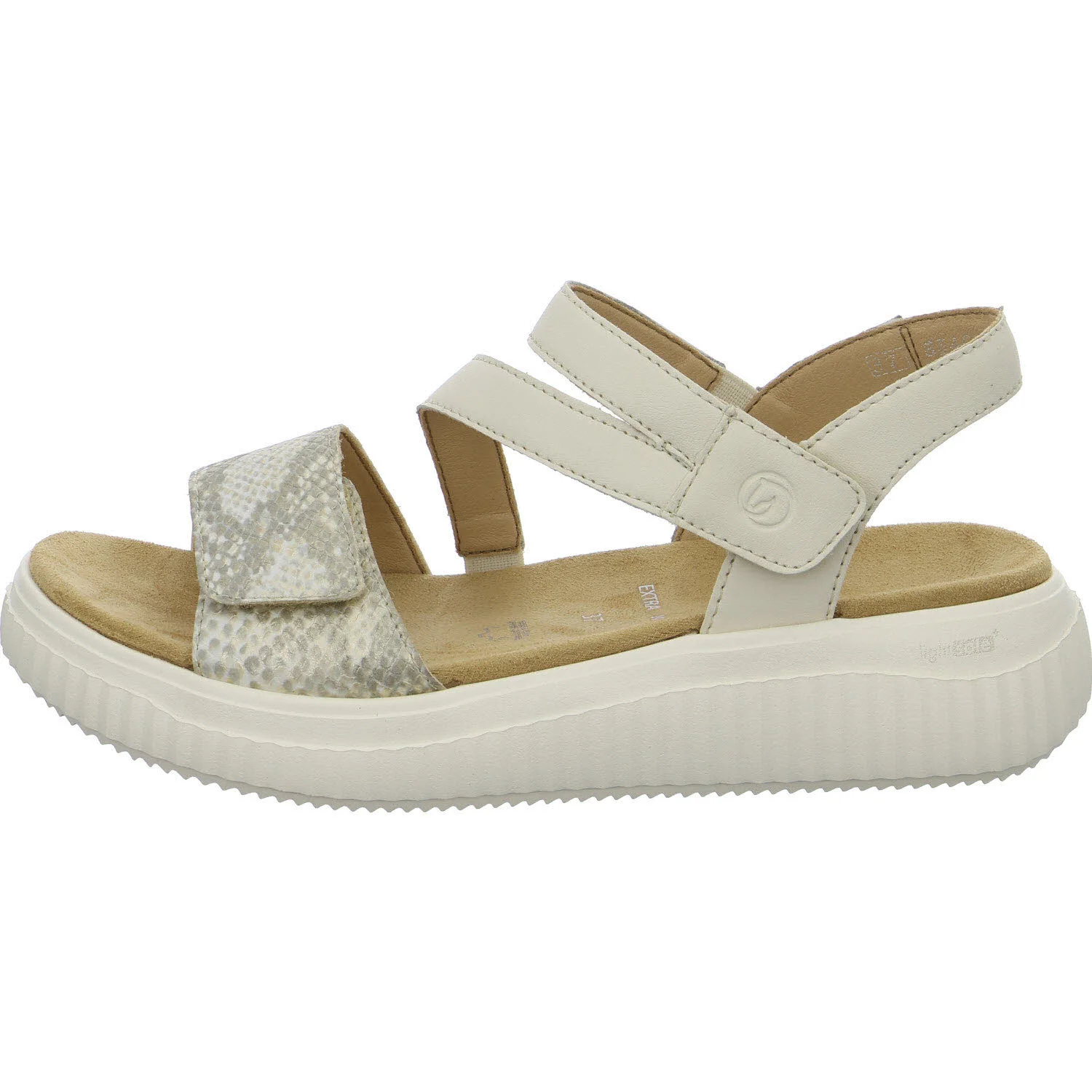 Remonte Damen Sandalen D3L51-60 D3L51 offwhite-gold/porzellan H (extra weit)