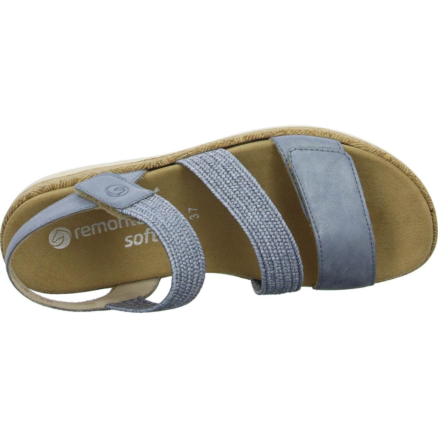 Remonte Damen Sandalen R6861-12 R6861 bleu/ciel F 1/2 (normal)