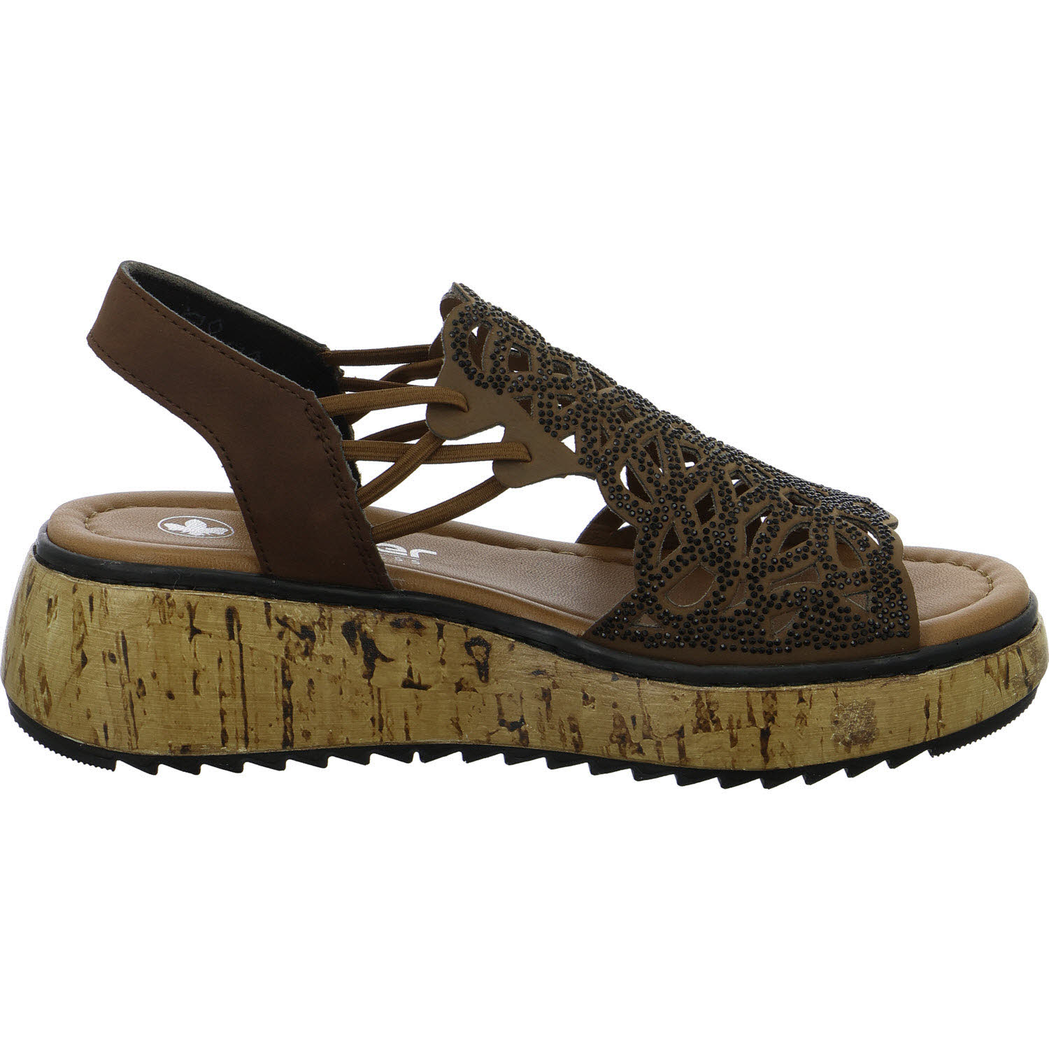 Rieker Damen Sandalen V1765-24 V1765 sherry G (weit)