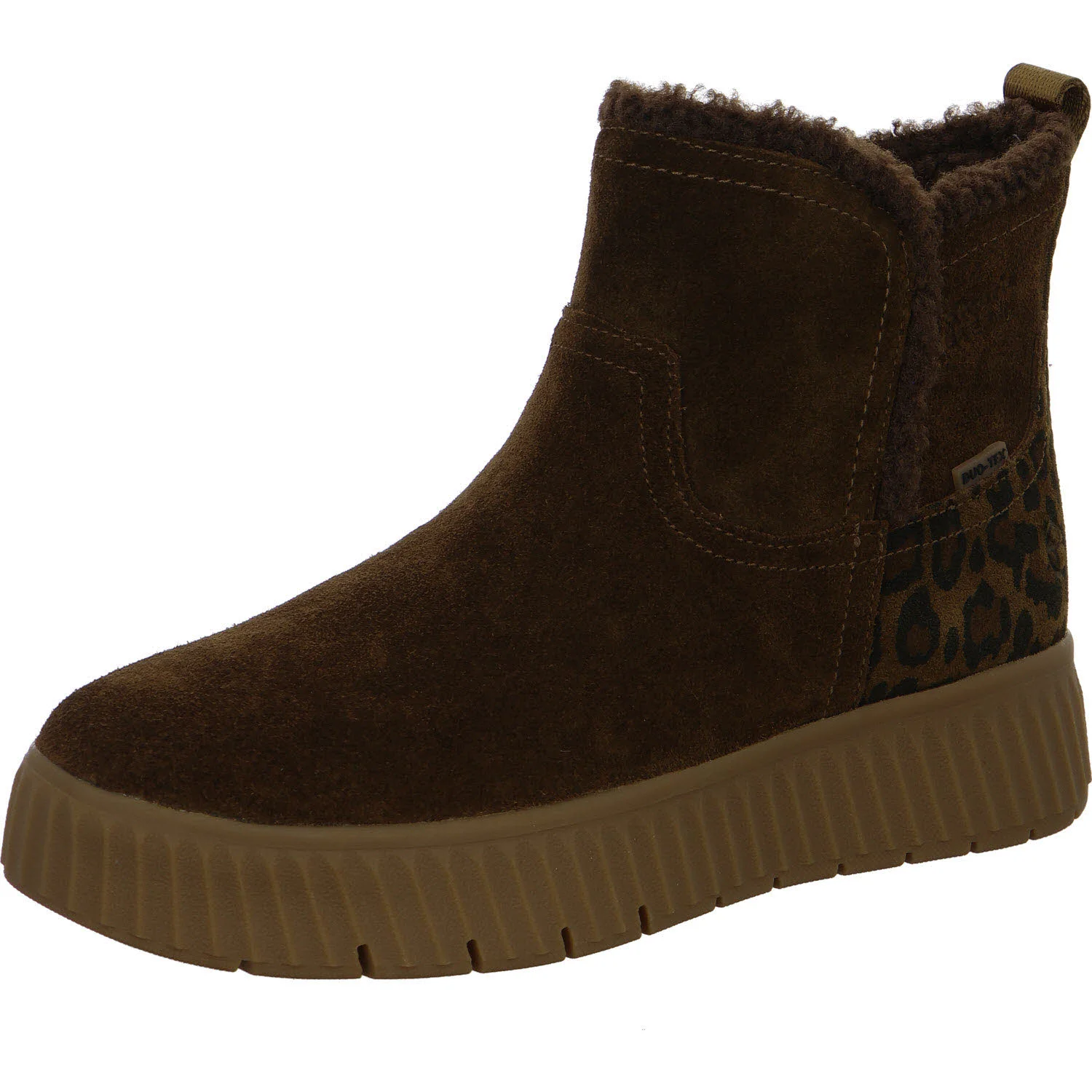 Tamaris Comfort Damen Stiefelette warm 8-86422-45-370 8-86422-45 tobacco/leo weit