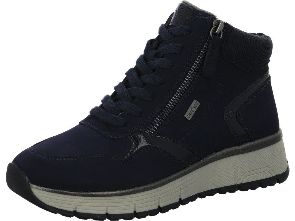 Jana Damen Schnürstiefel 8-26268-45-805 8-26268-45 navy H (weit)