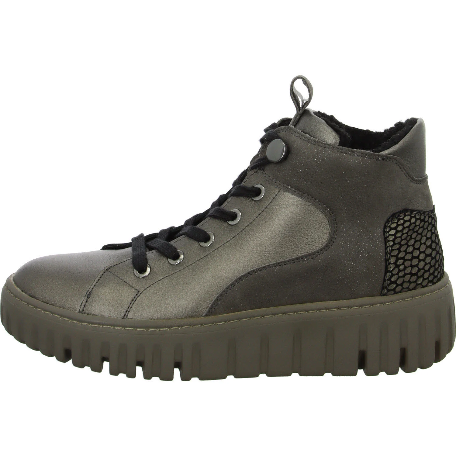 Element 6 von 8 (Bild) – Waldläufer Damen Schnürstiefel warm 941804-403/999 H-Livia schiefer carbon H (weit)