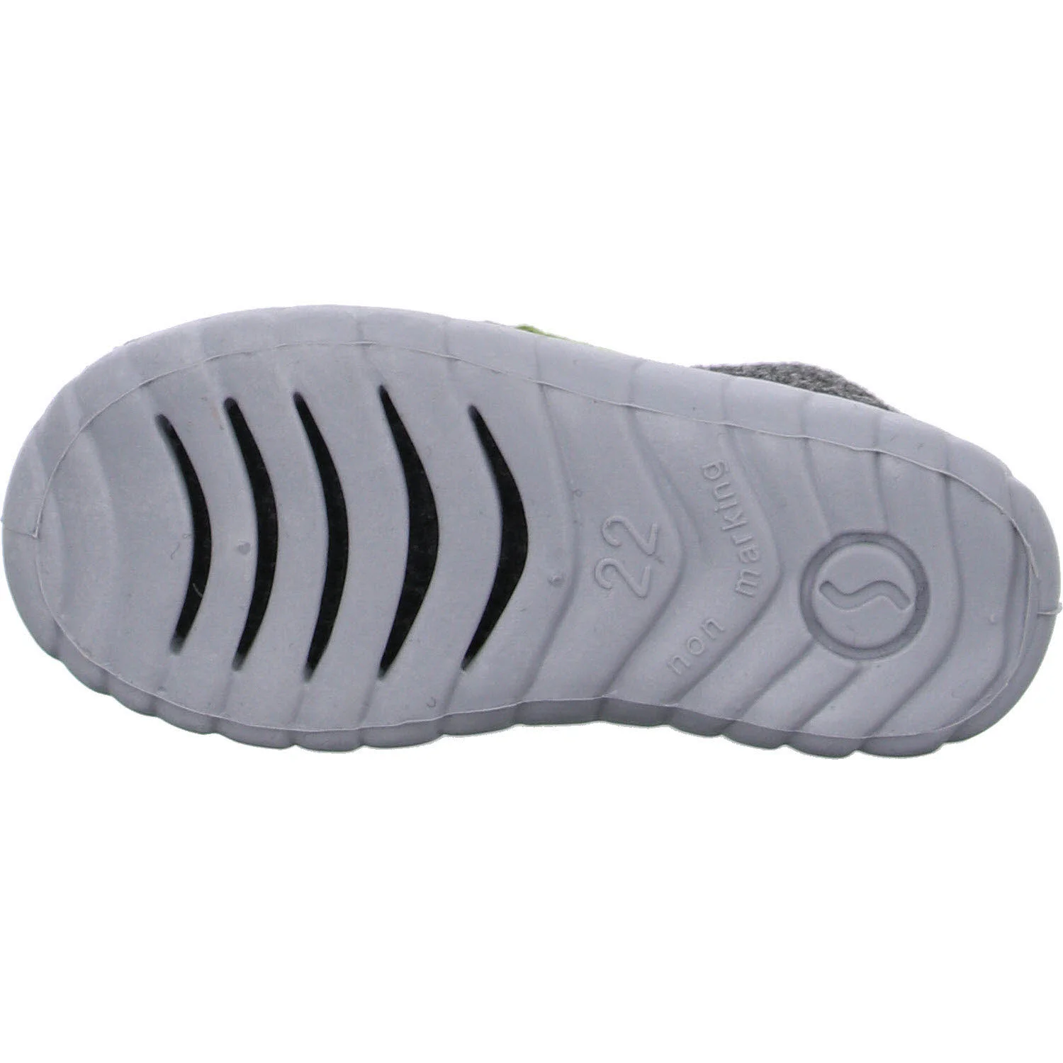 Superfit Kinder Winterhausschuhe 1-800295-0000 HAPPY SCHWARZ/GRÜN WMS mittel