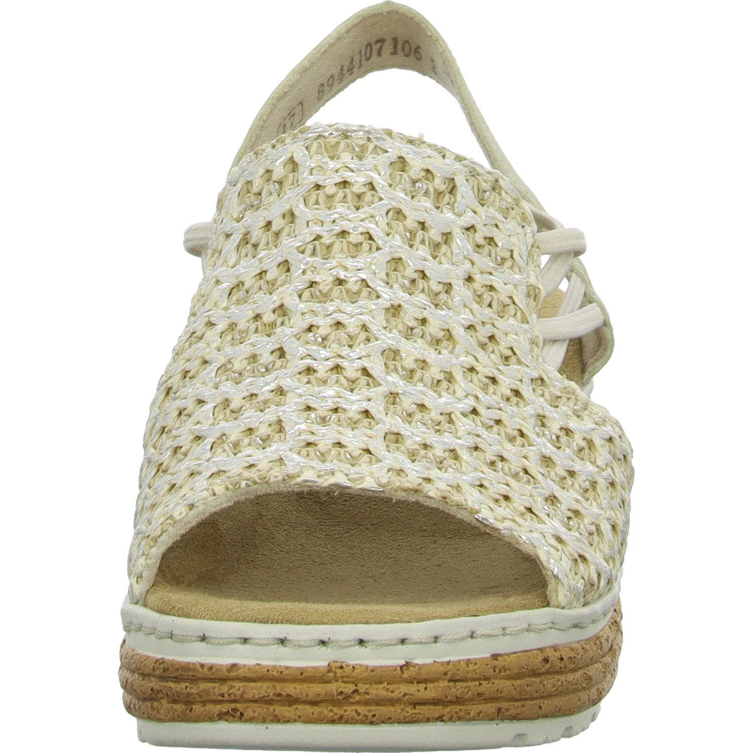Element 3 von 8 (Bild) – Rieker Damen Sandalen 62741-60 62741 beige-silber/cliff H (weit)