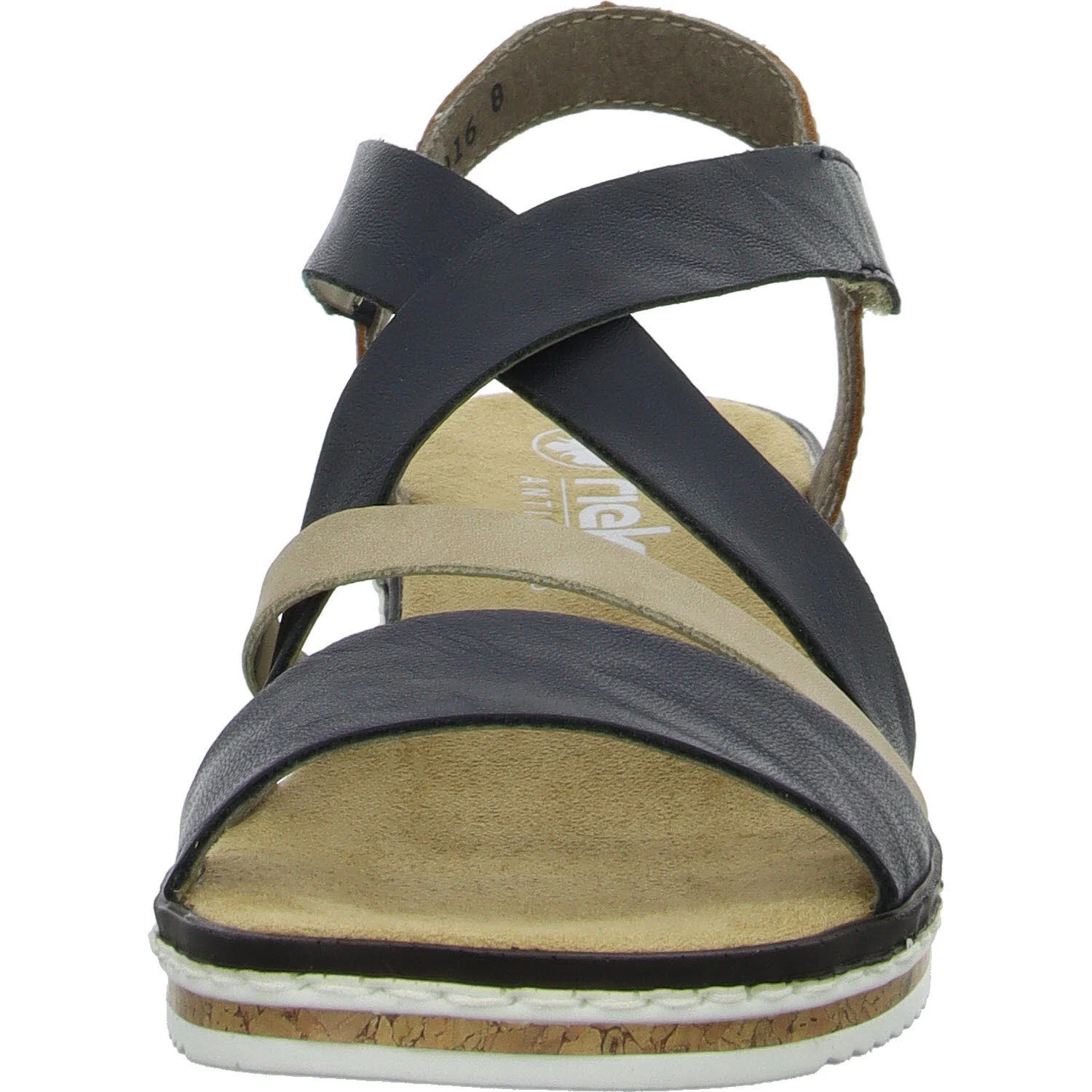 Element 3 von 8 (Bild) – Rieker Damen Sandalen V3663-91 V3663 pazifik/nude/cayenne F (normal)