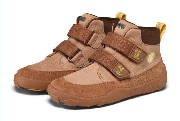 Affenzahn Kinder Schaftstiefel 01488-70111 Übergangsschuh Leder Friendy Tiger gelb, braun, beige normal