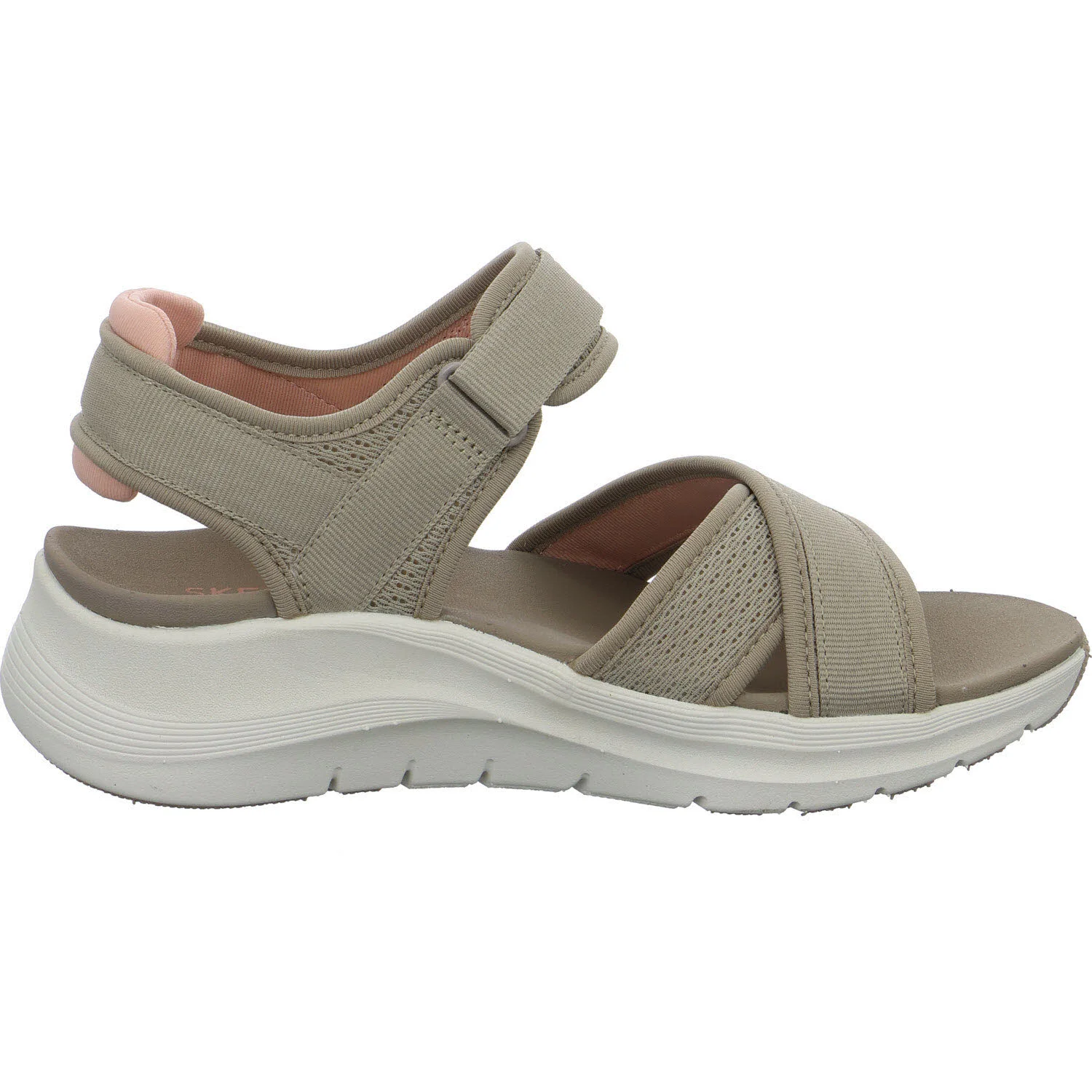 Skechers Damen Sandalen 164078 TPCL Arch Fit 2.0 Sandal - Feelin` Bright taupe/vcoral normal
