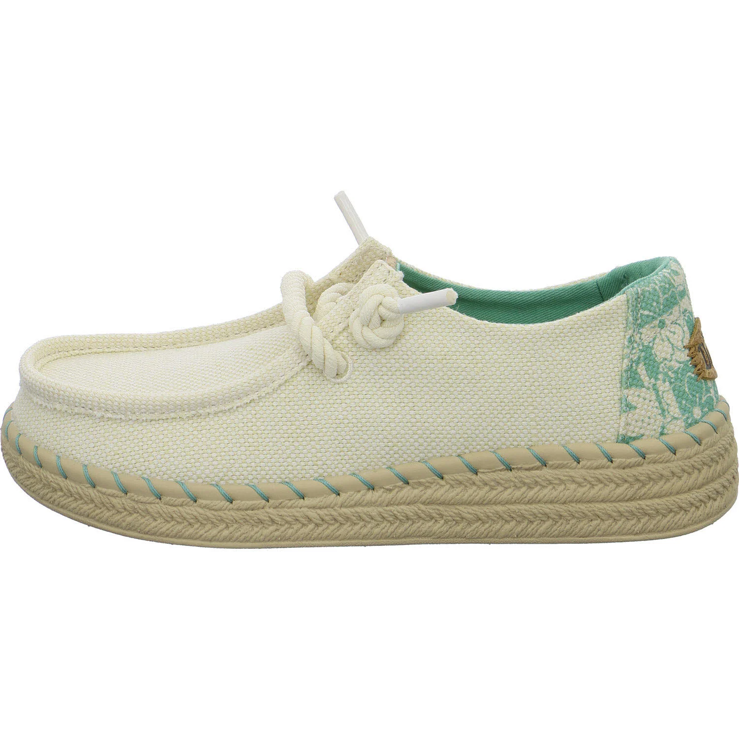 heydude Damen Slipper HD45237-0NI Wendy Espadrille Hibiscus egret/multi weit