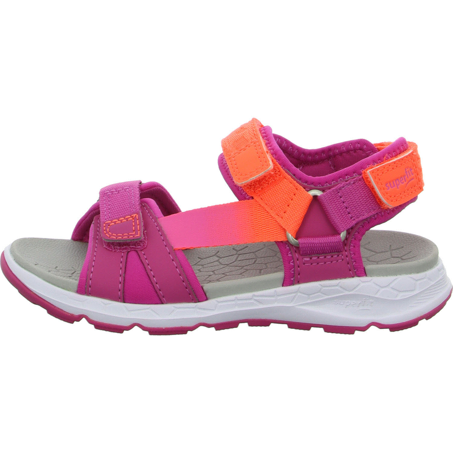 Element 6 von 8 (Bild) – Superfit Kinder Sandalen 1-000580-5510 Criss Cross pink/orange WMS mittel