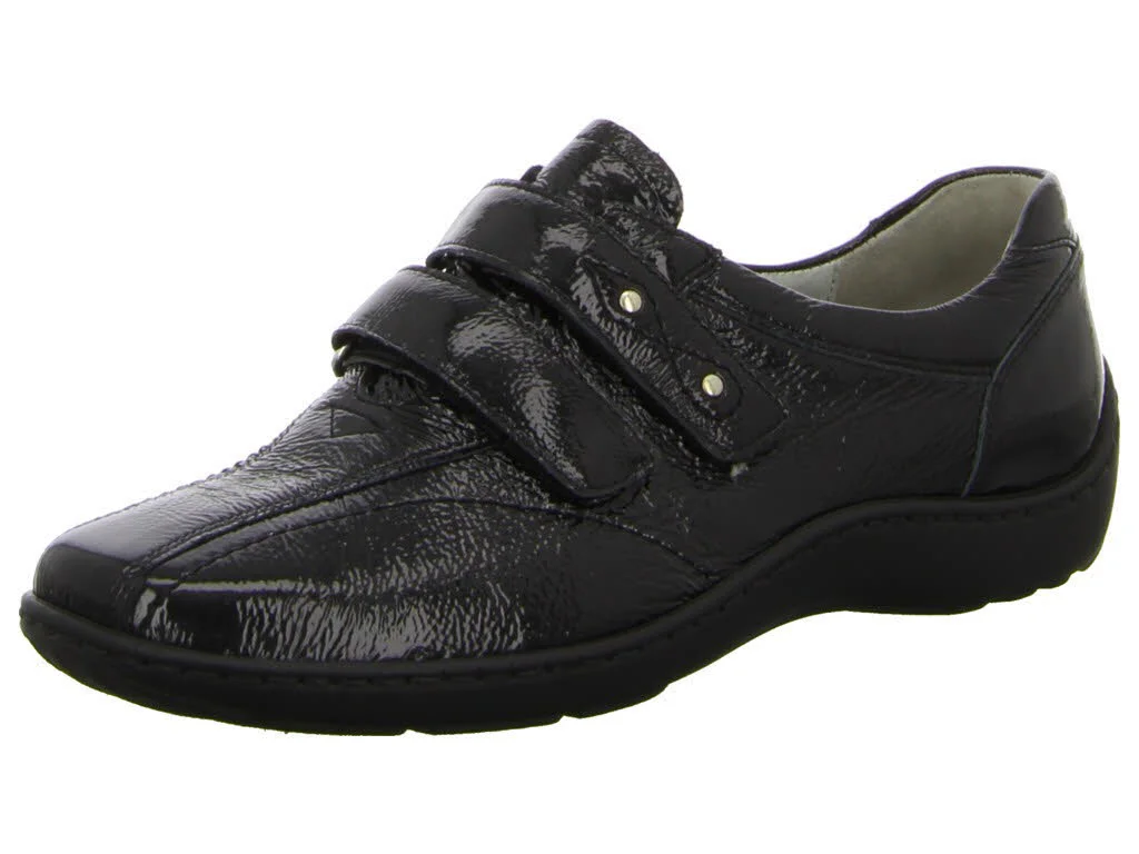 Waldläufer Damen Slipper 496301-143/001 Henni schwarz H (weit)
